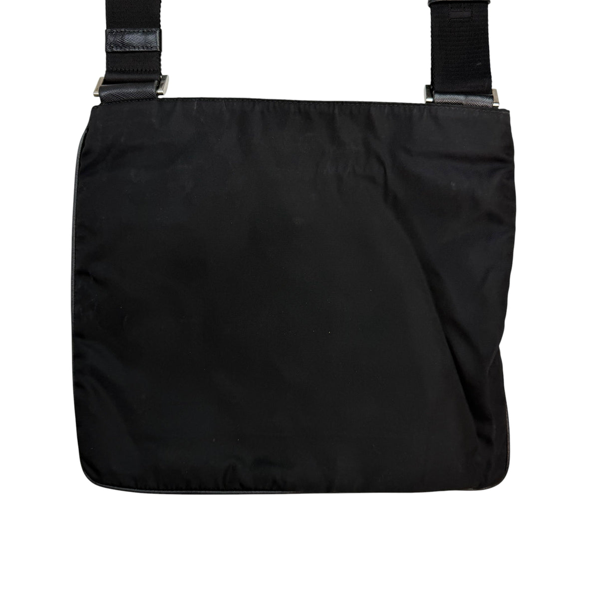 Prada Tessuto Nylon Messenger Bag Black