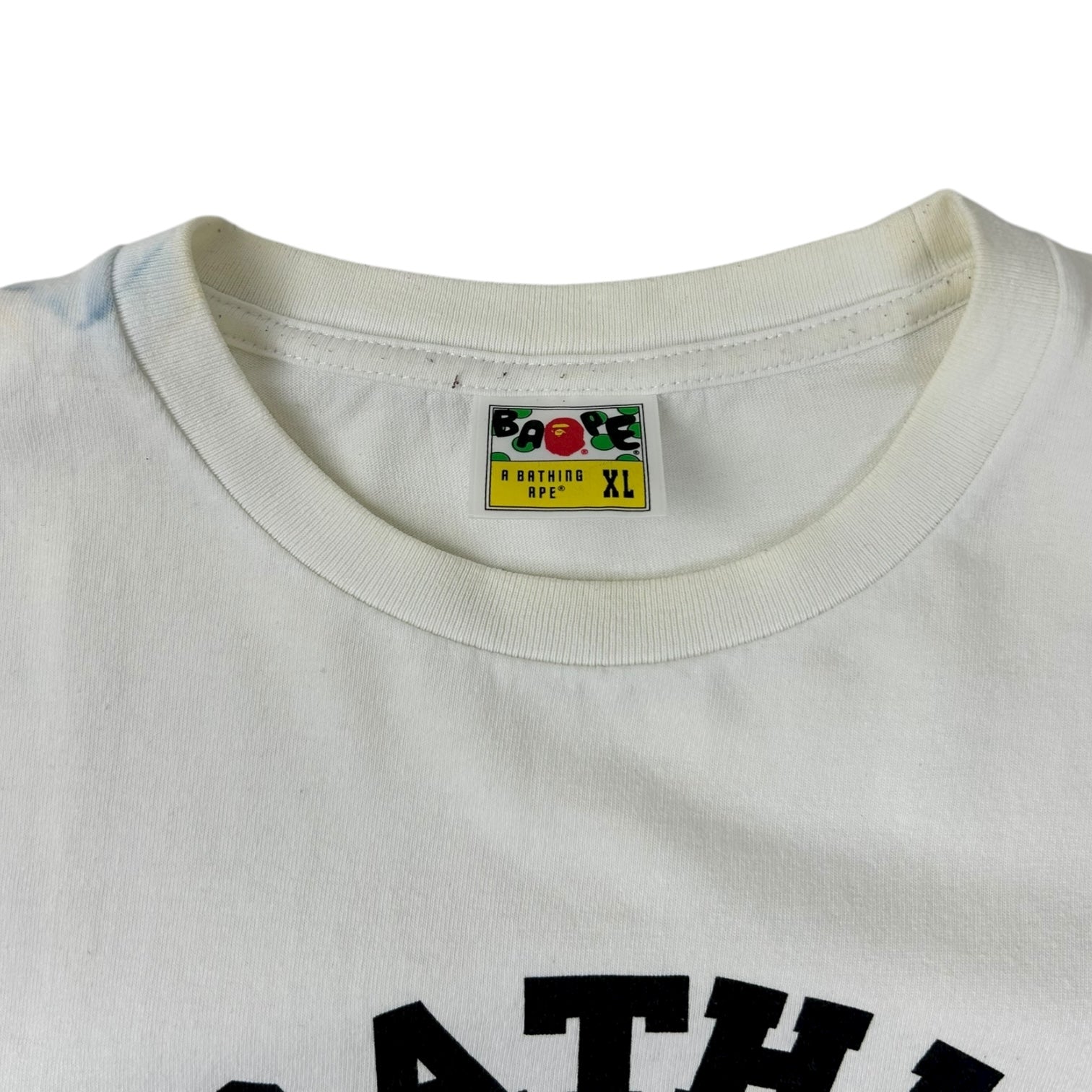 BAPE 1st Camo College T-Shirt White/Green