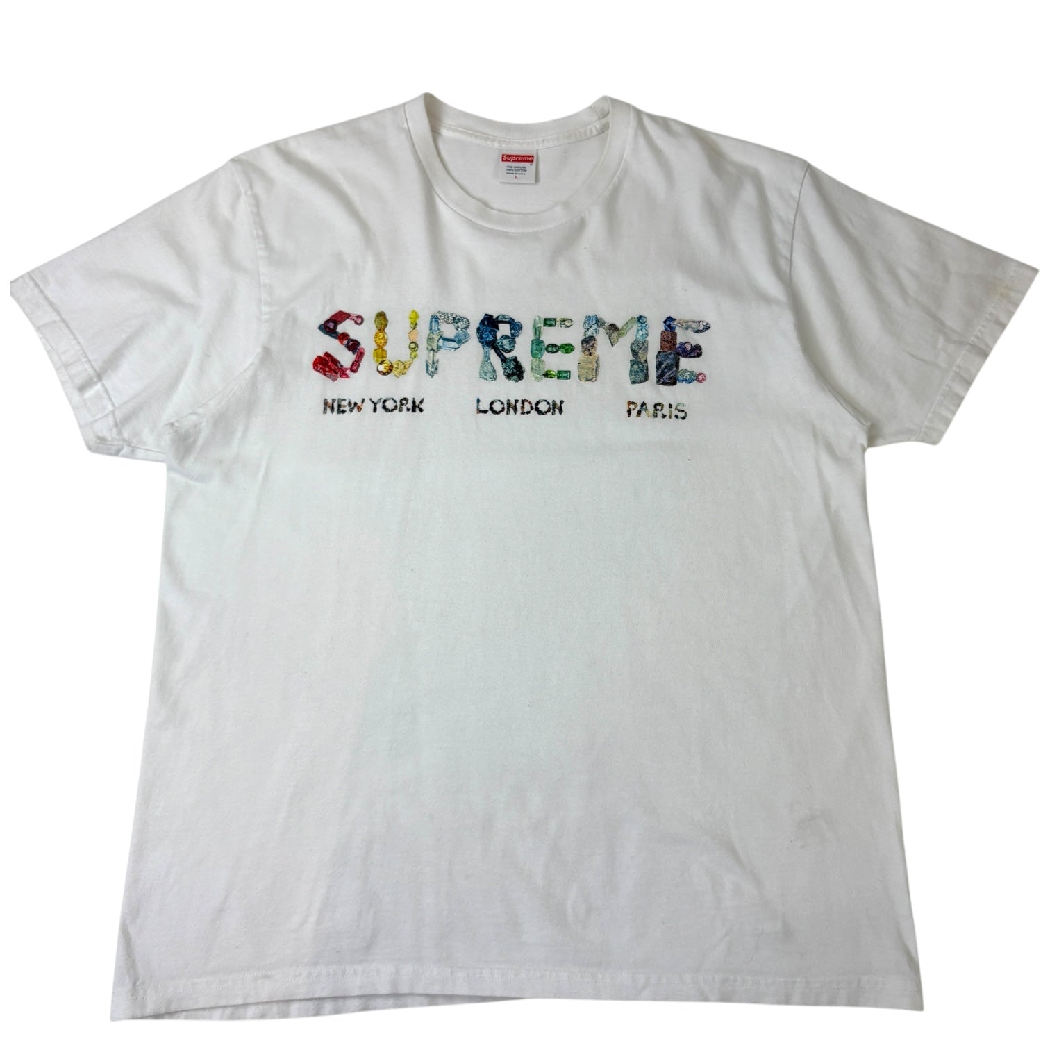 Supreme Rocks Tee White