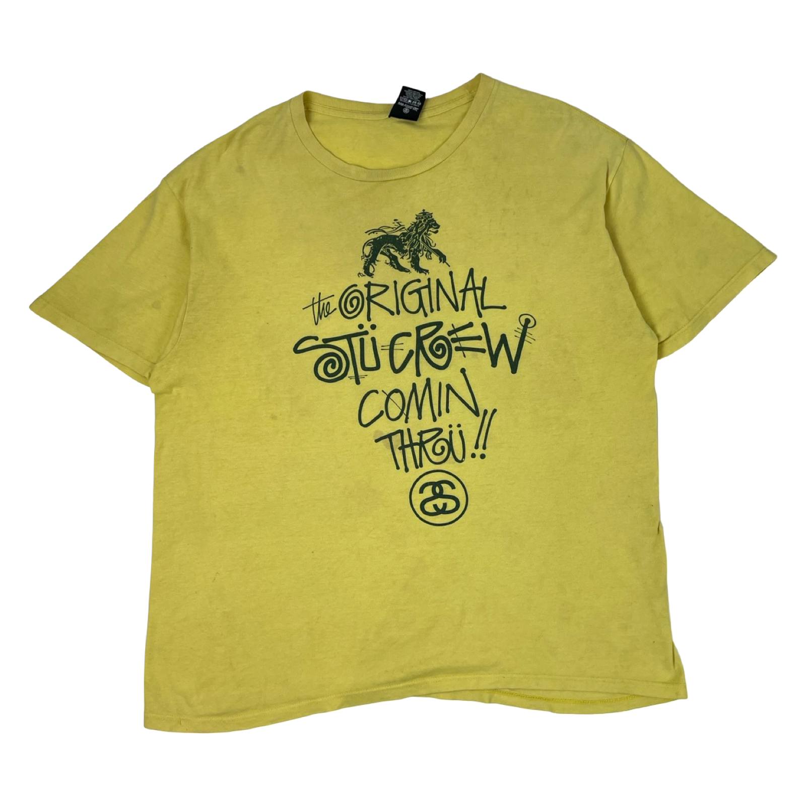 Stussy “Comin Thru” T-Shirt Yellow