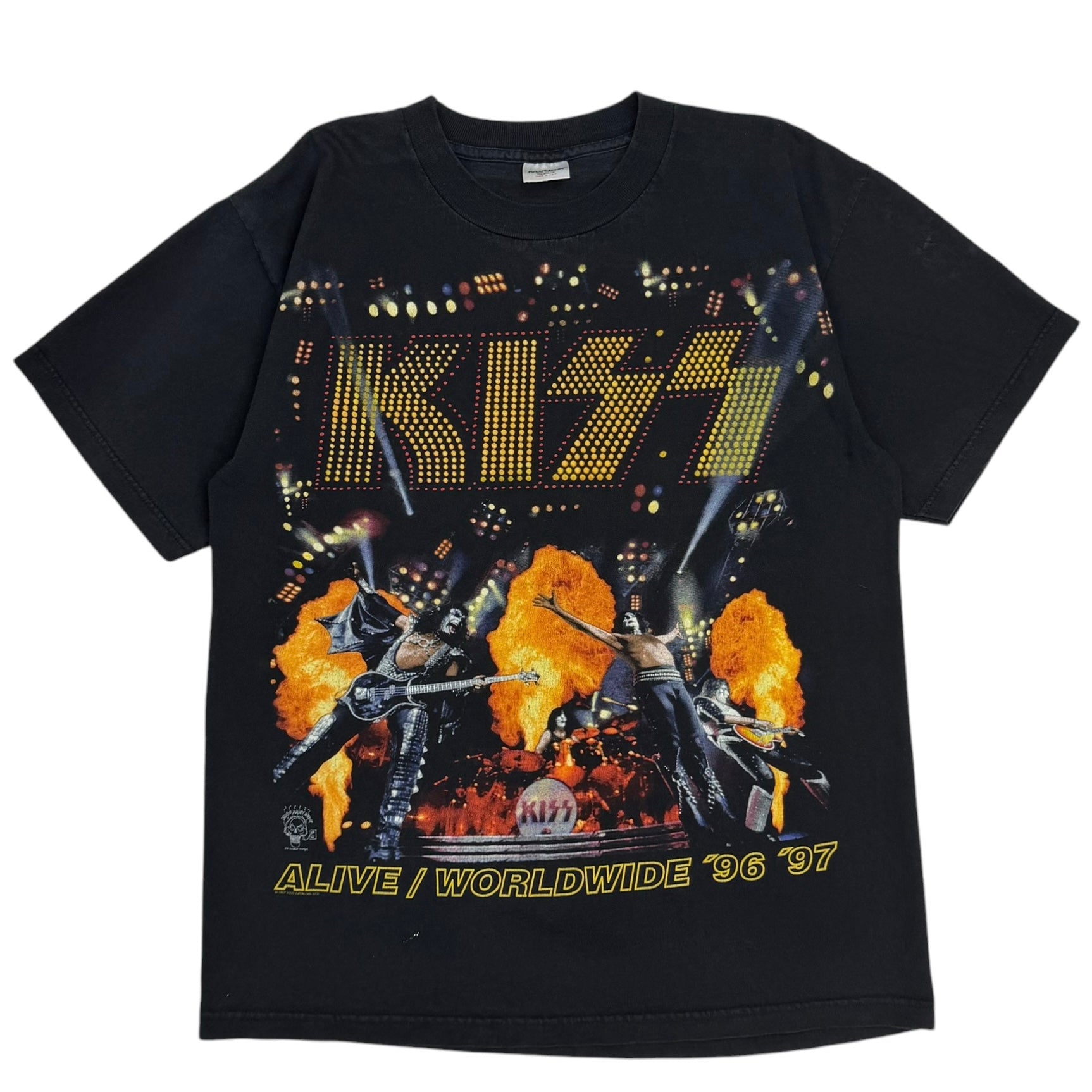 1997 KISS Alive/Worldwide Tour Tee Black