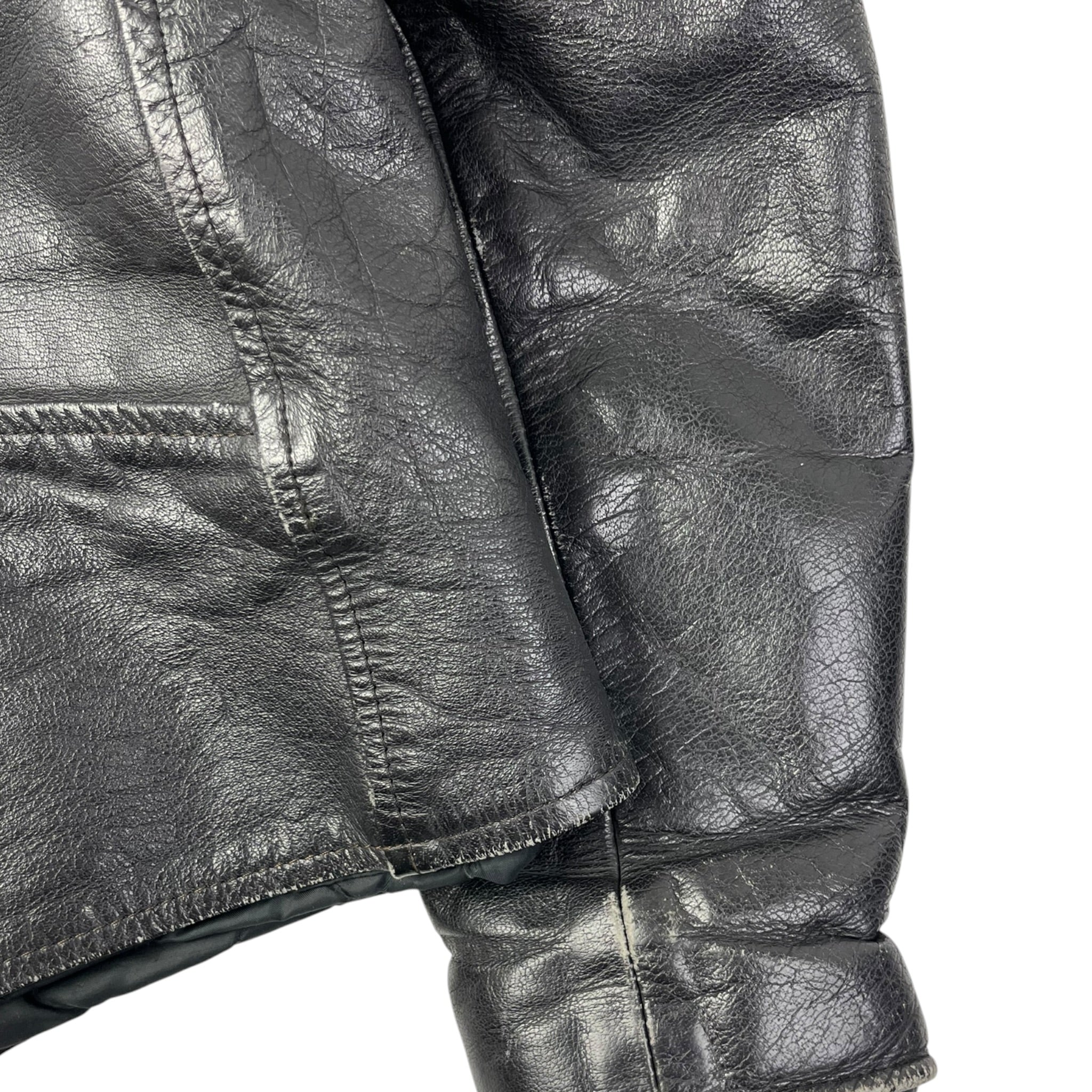 Vintage Motor Biker Leather Jacket