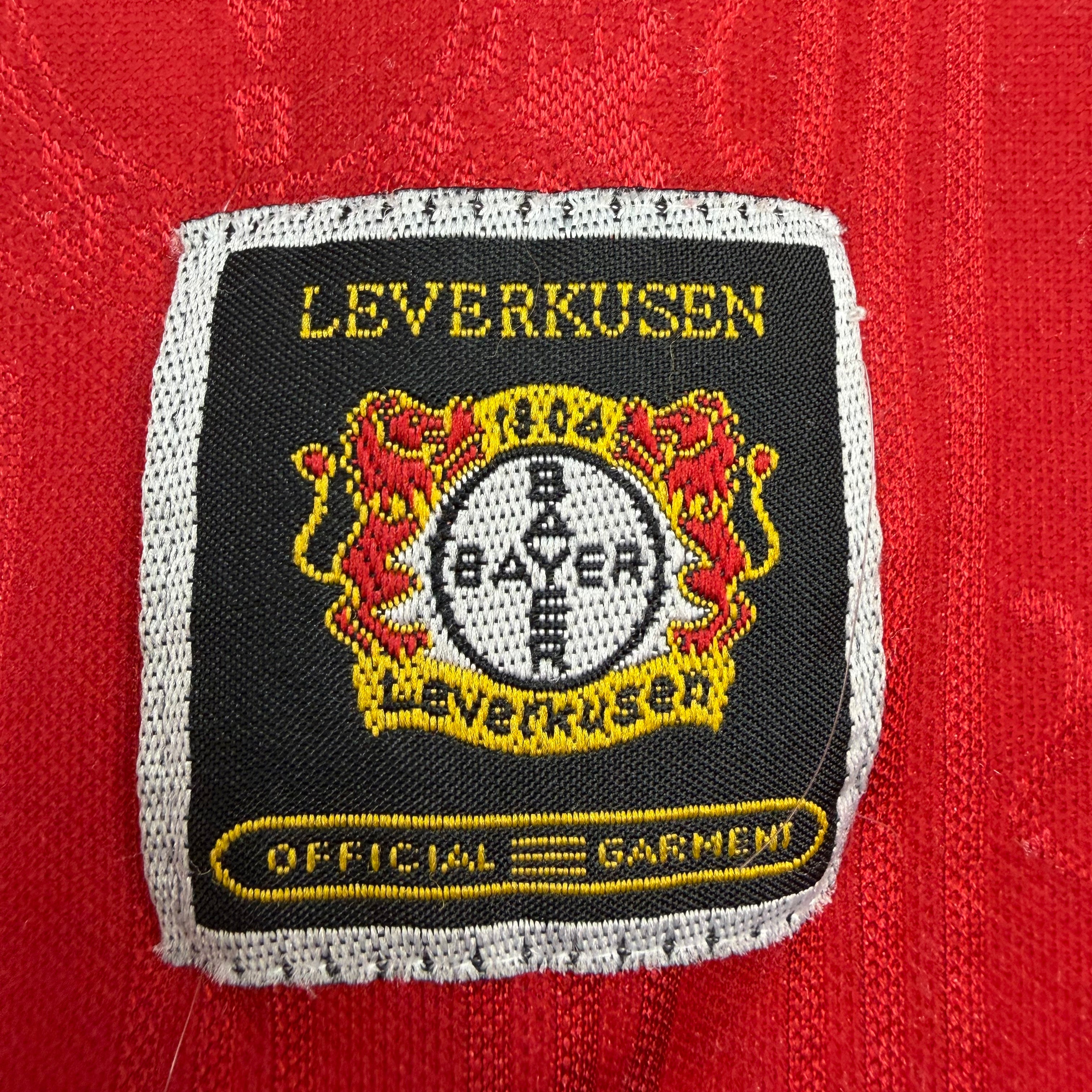 Vintage Adidas 1996-97 Bayer Leverkusen Home Jersey Red