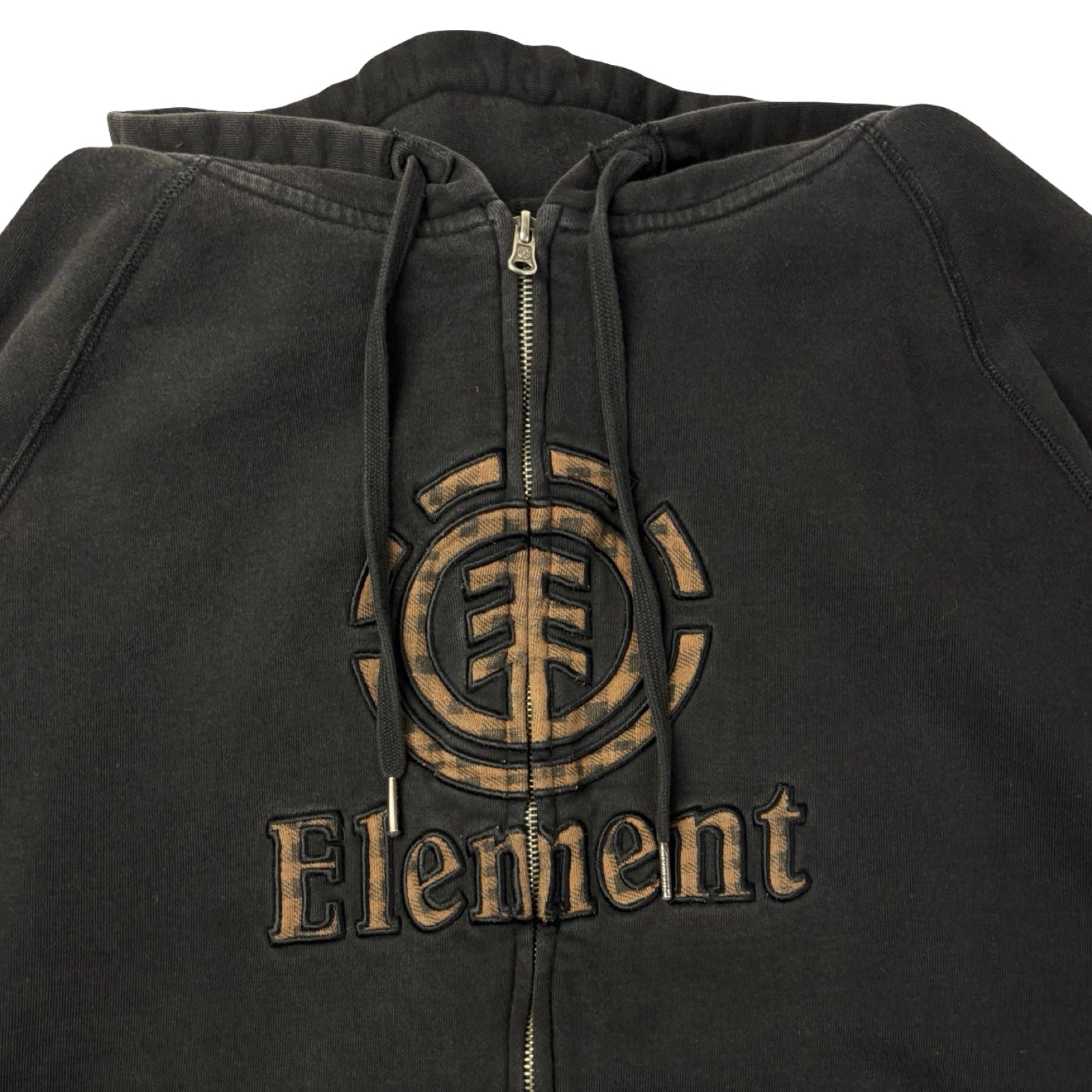 Y2K Element Skateboards Full-Zip Hoodie Black