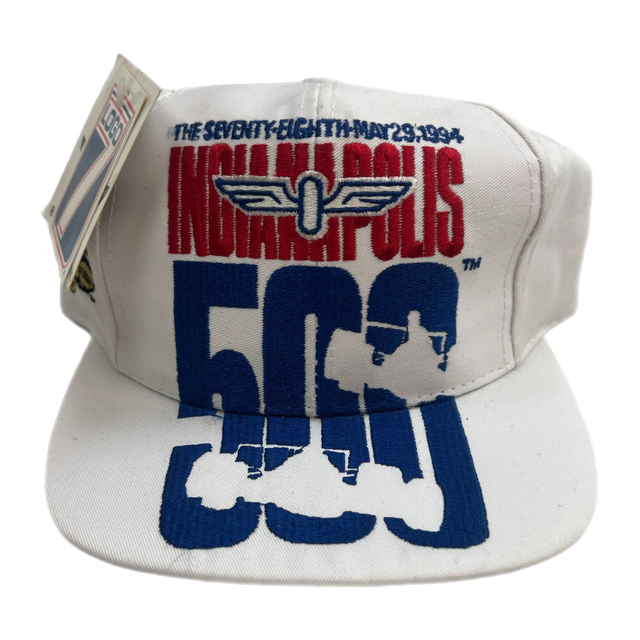 Vintage Indianapolis 500 Logo 7 Hat White