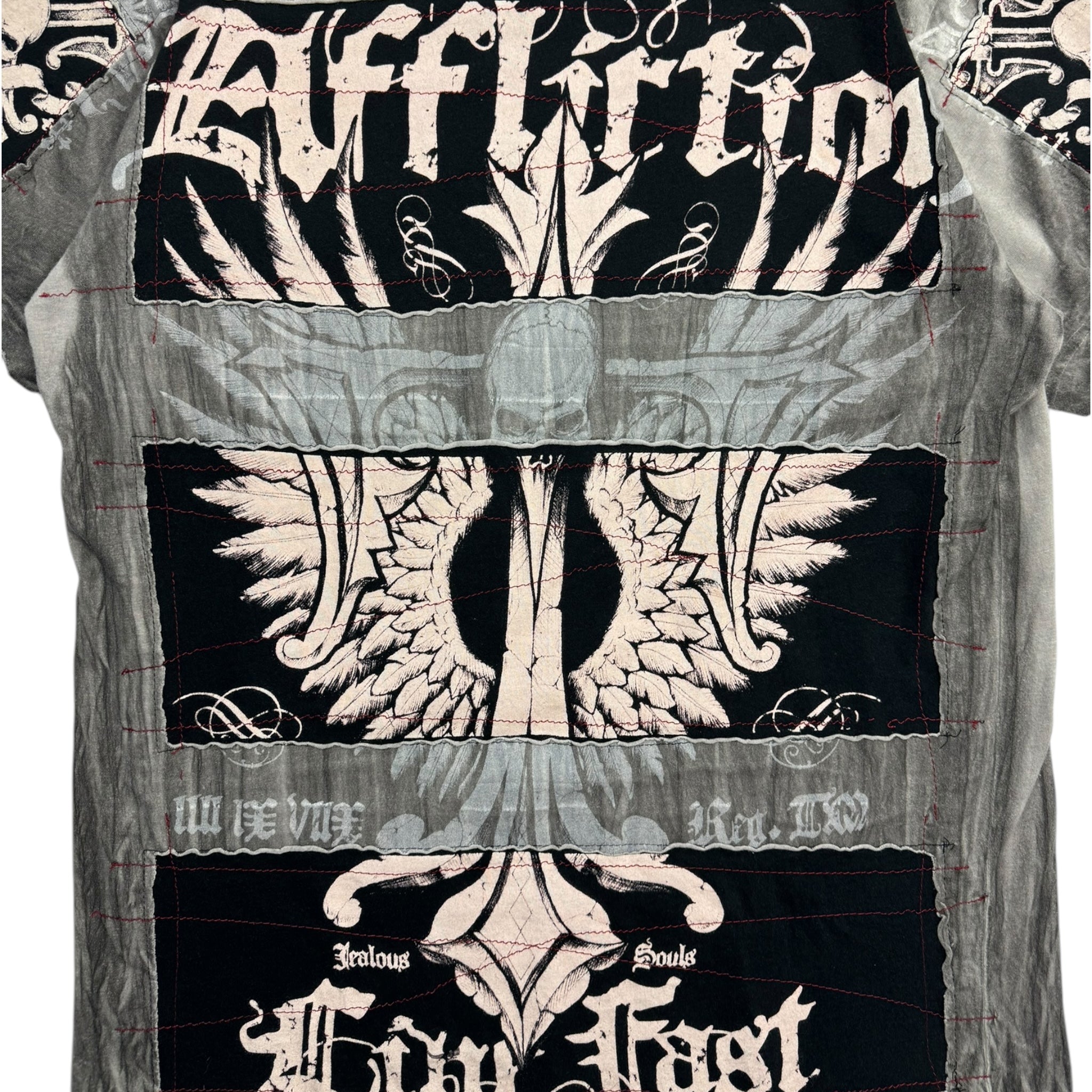 Y2K Affliction Patchwork T-Shirt