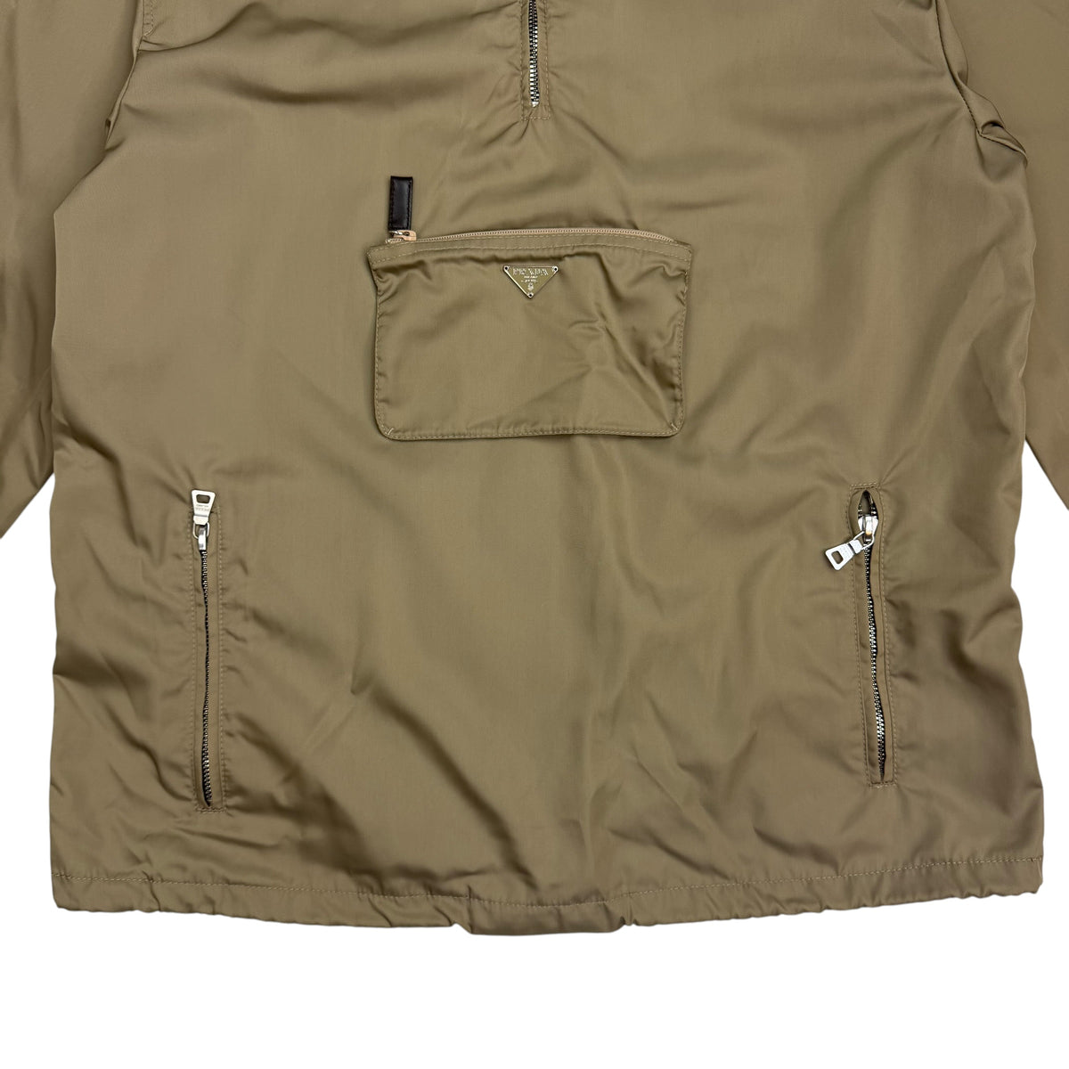 Prada Nylon Anorak Windbreaker Khaki