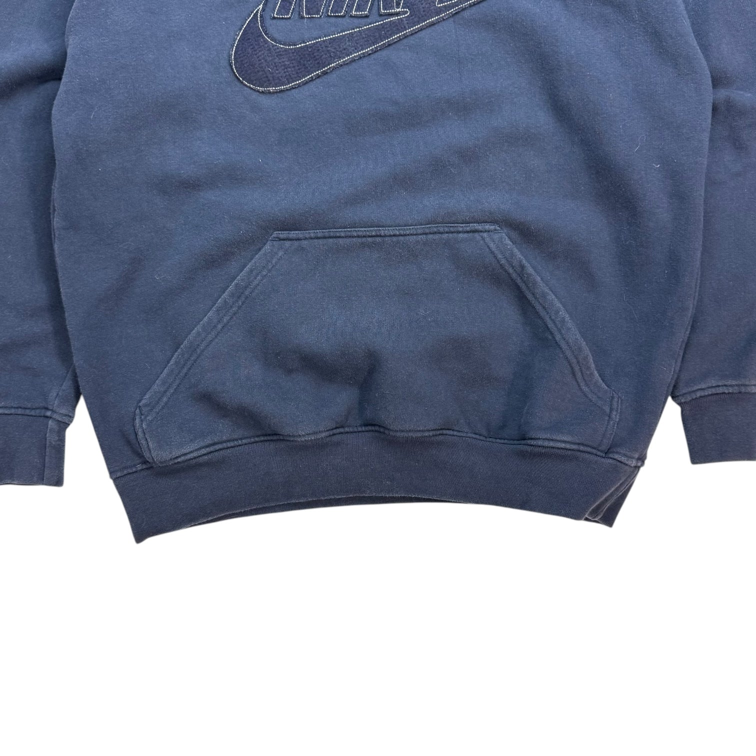 Vintage Nike Centre Logo Hoodie Navy Blue