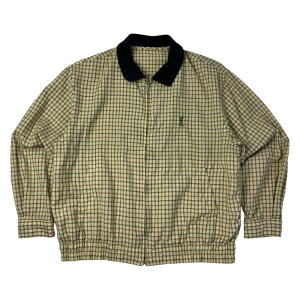 Vintage Yves Saint Laurent Pour Homme Blouson Lightweight Jacket Beige