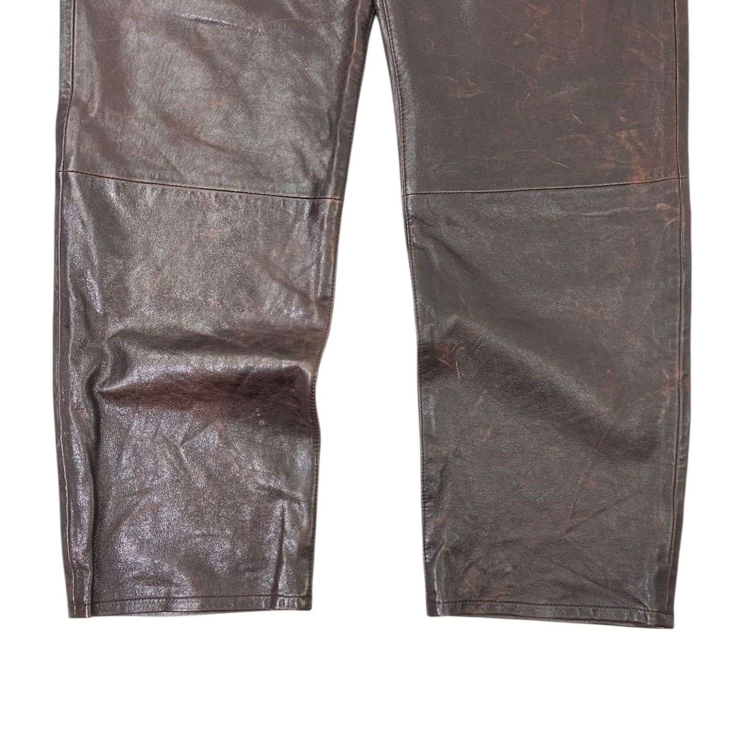 Stussy New Classic Leather Pants Brown