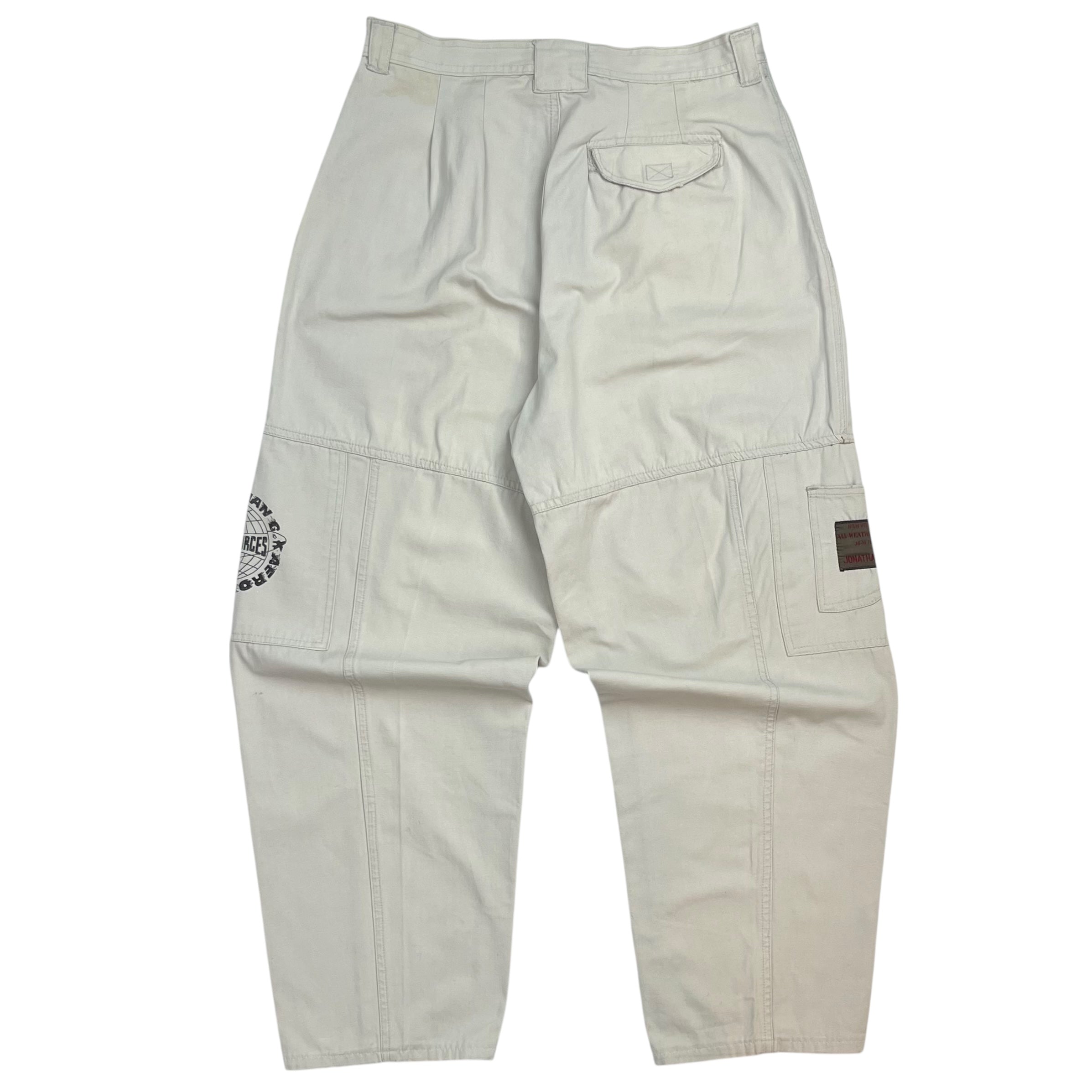 Vintage Jonathan G Cargo Pants White