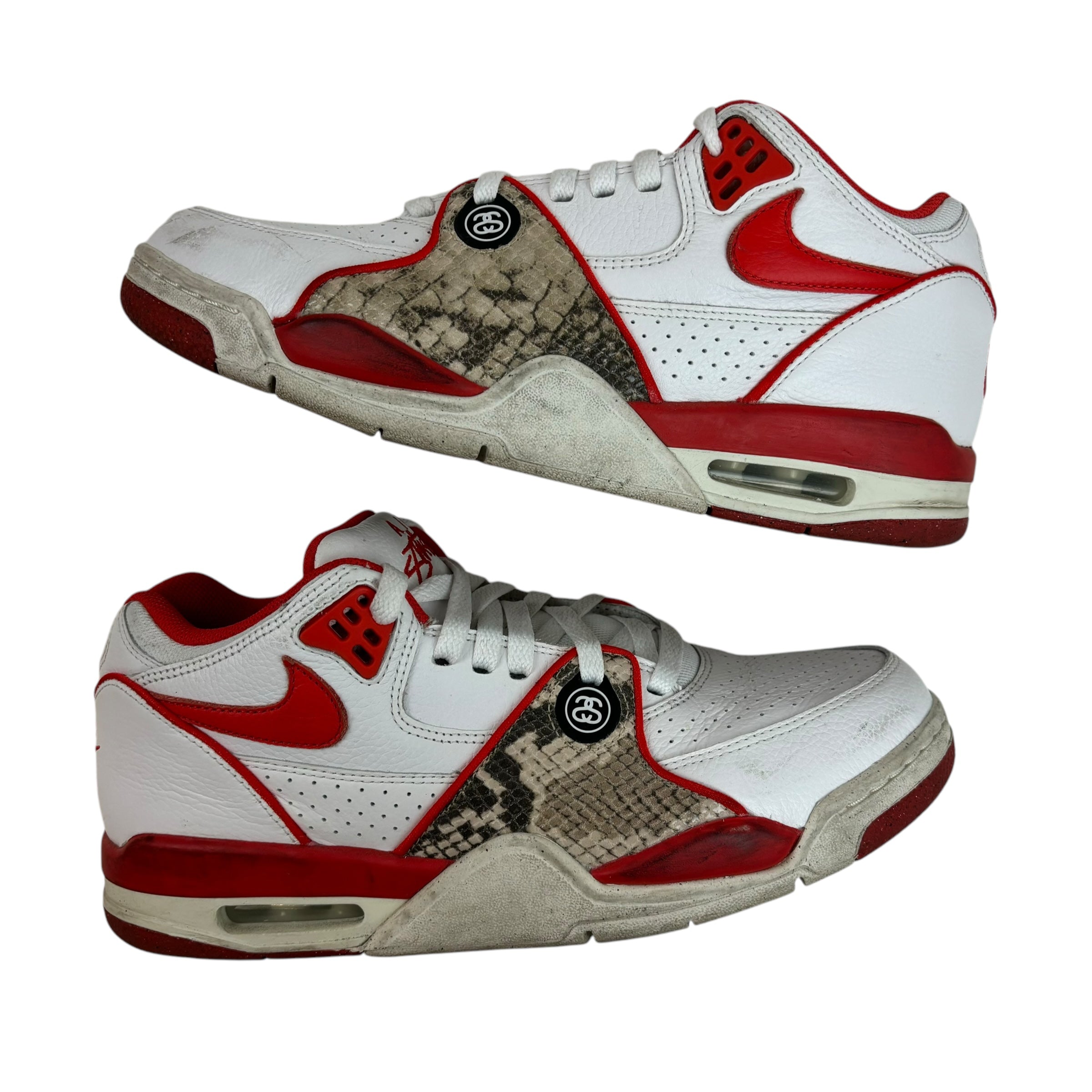 Stussy x Nike Air Flight ‘89 Low SP Habanero Red (Used)