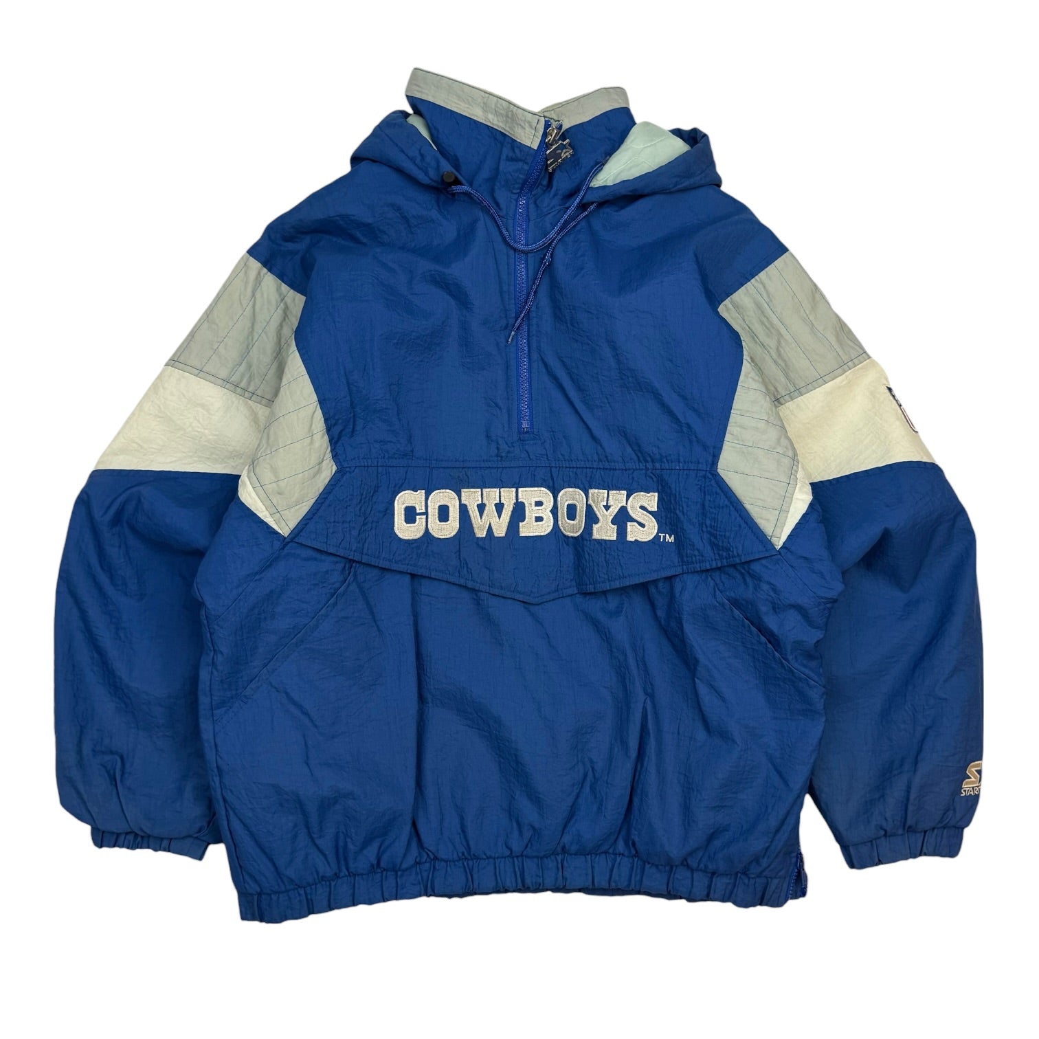 Vintage Starter Dallas Cowboys Anorak Jacket Blue