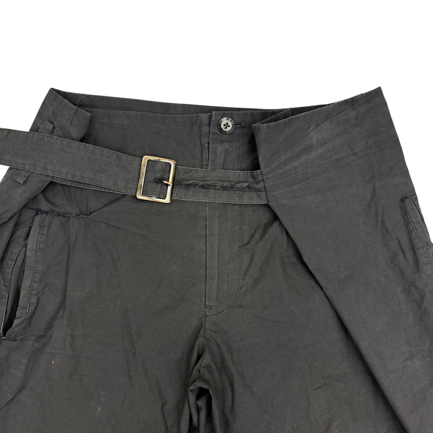 (W) Yohji Yamamoto + NOIR SS11 Cotton Trousers Black