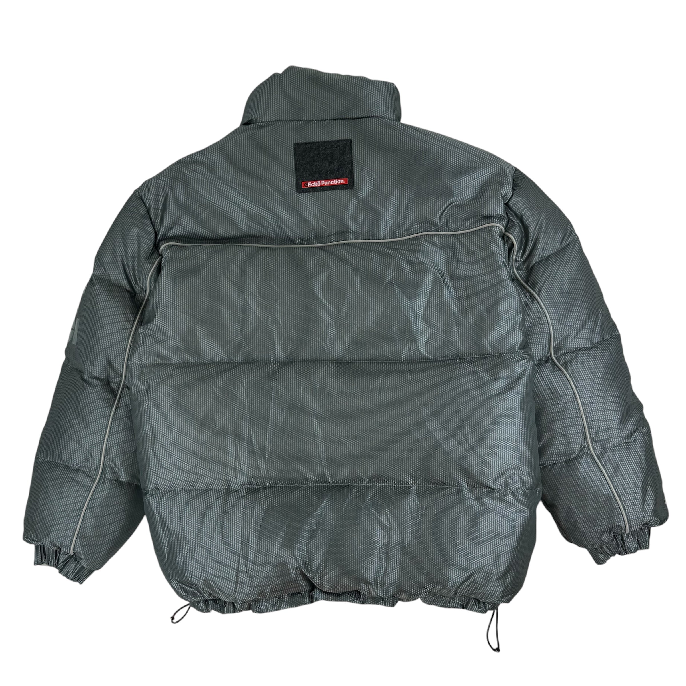 Vintage Y2K Reversible Ecko Function Puffer Jacket Grey