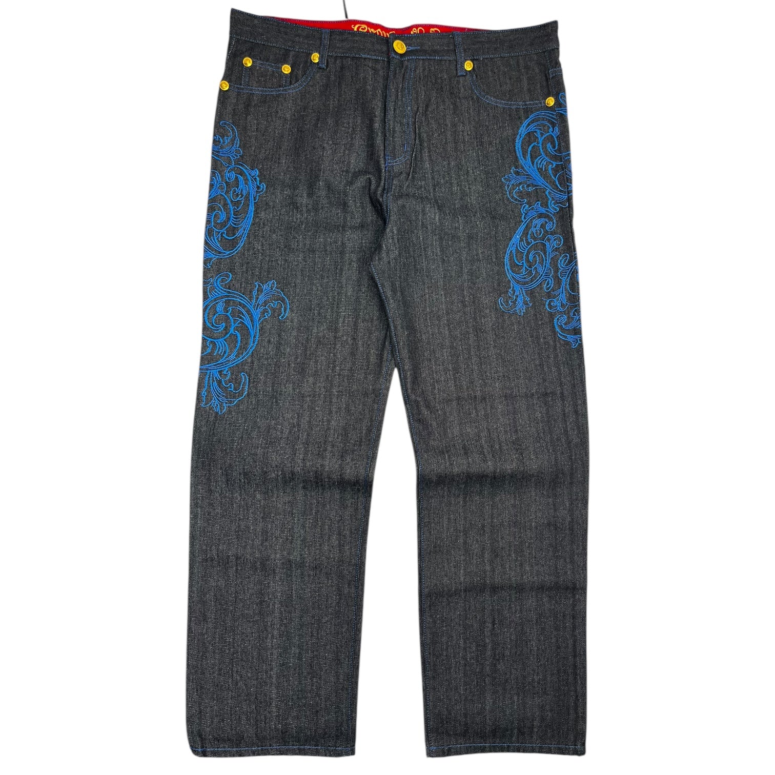 Vintage Y2K Crown Holder Embroidered Denim Jeans