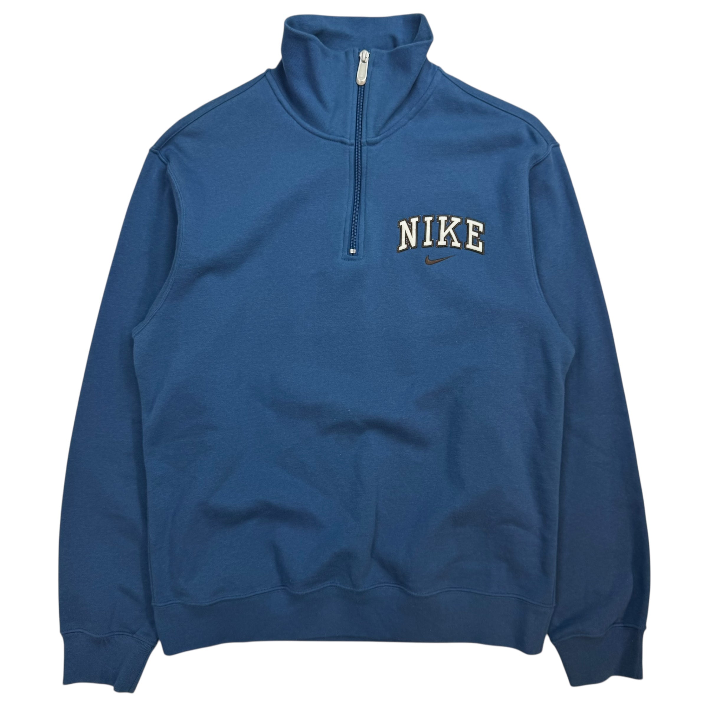 Vintage Nike Quarter Zip Up Sweatshirt Blue