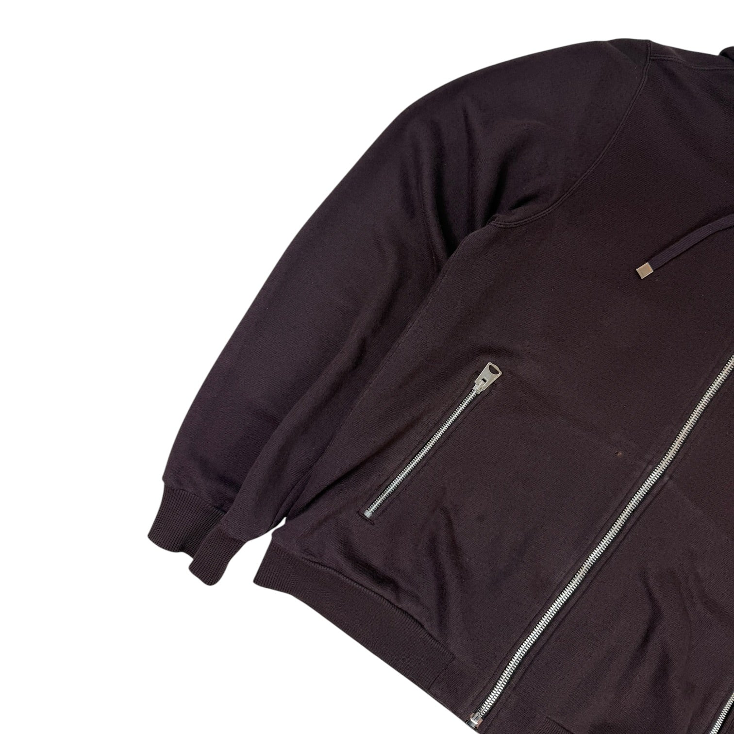 Dolce & Gabbana Zip-Up Cotton Jersey Hoodie Plum