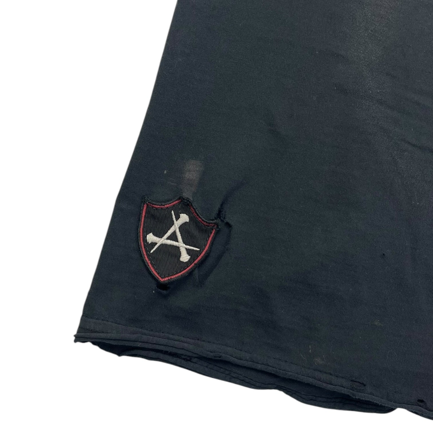 Vintage Y2K Affliction Lady & Bird T-Shirt Faded Black