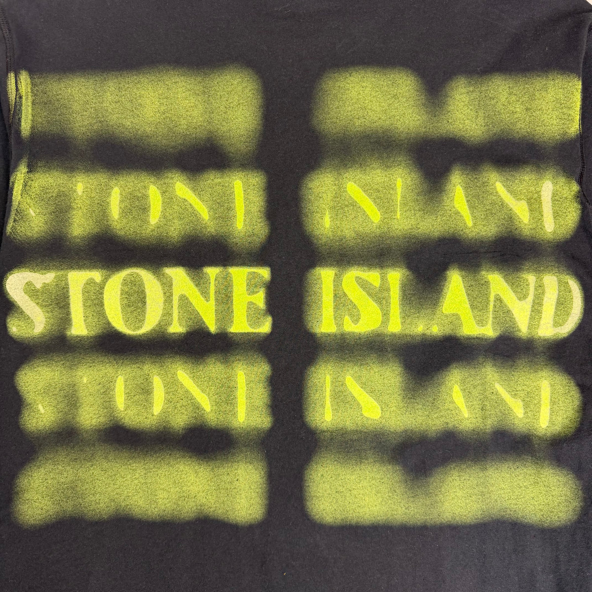 Stone Island Graphic Five Long Sleeve T-Shirt Black