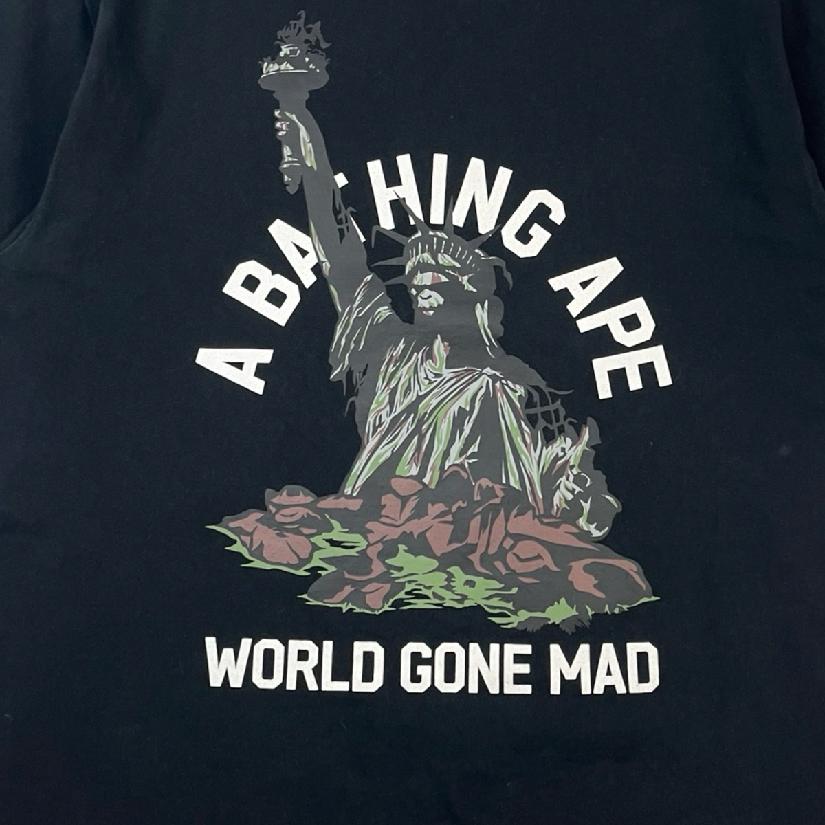 BAPE Statue Of Liberty T-Shirt Black