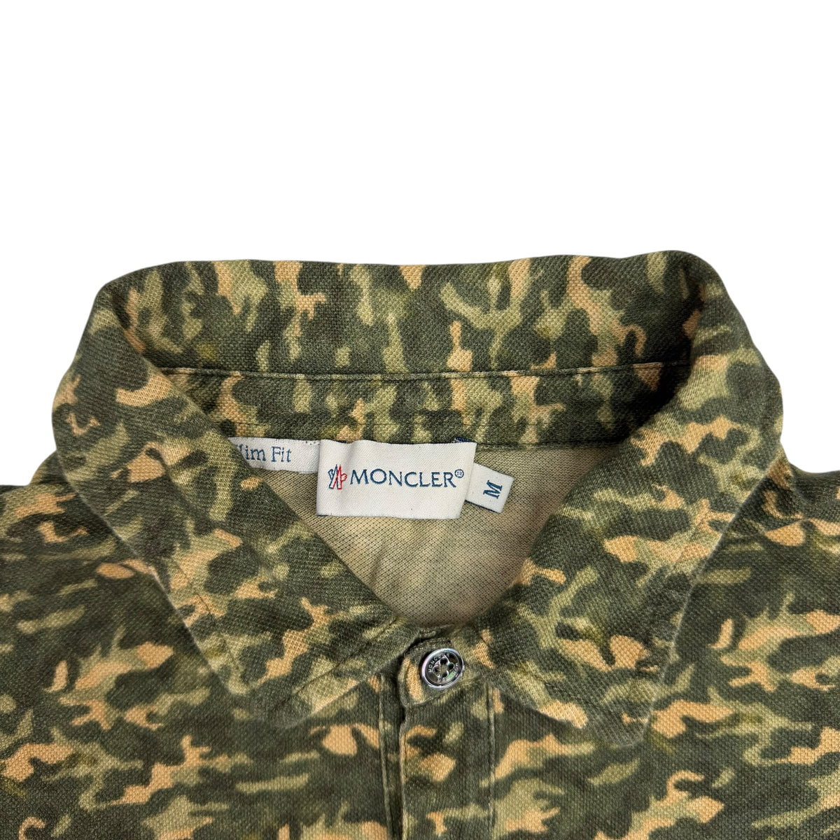 (W) Moncler Camo Polo Green