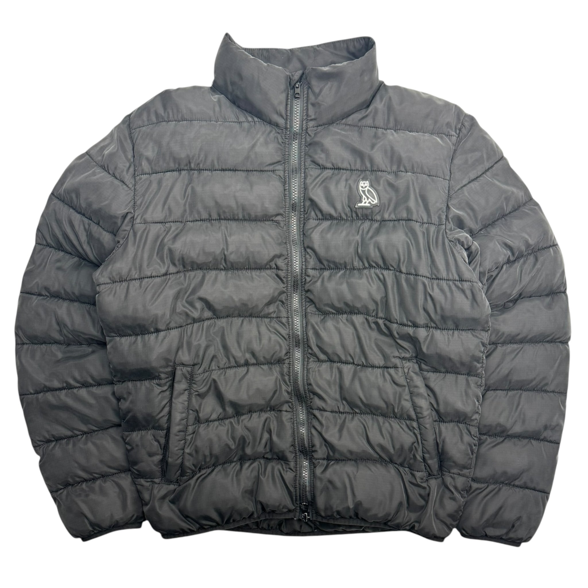 OVO Essential Owl Puffer Jacket Soft Black