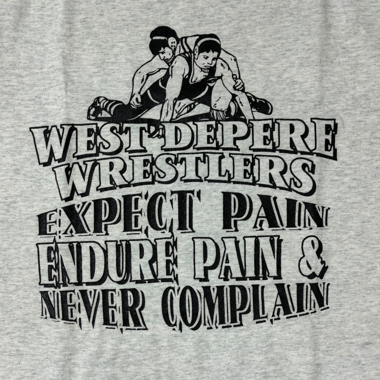 Vintage West Depere Wrestlers T-Shirt Grey
