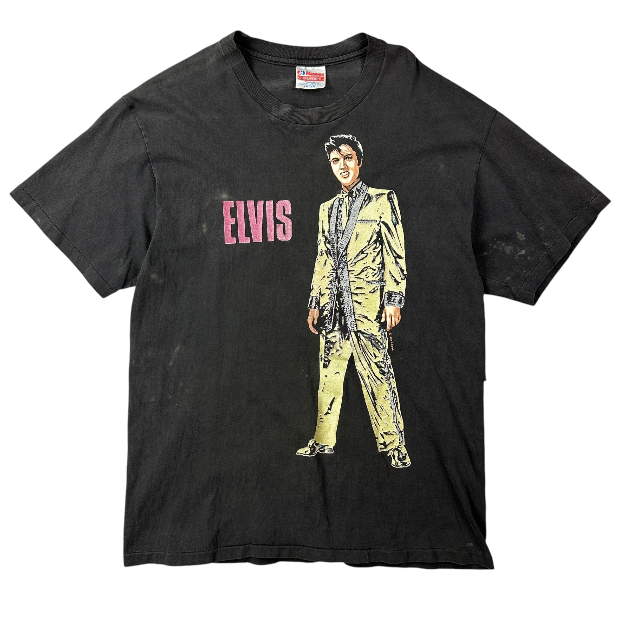 Vintage Elvis Tee Faded Black