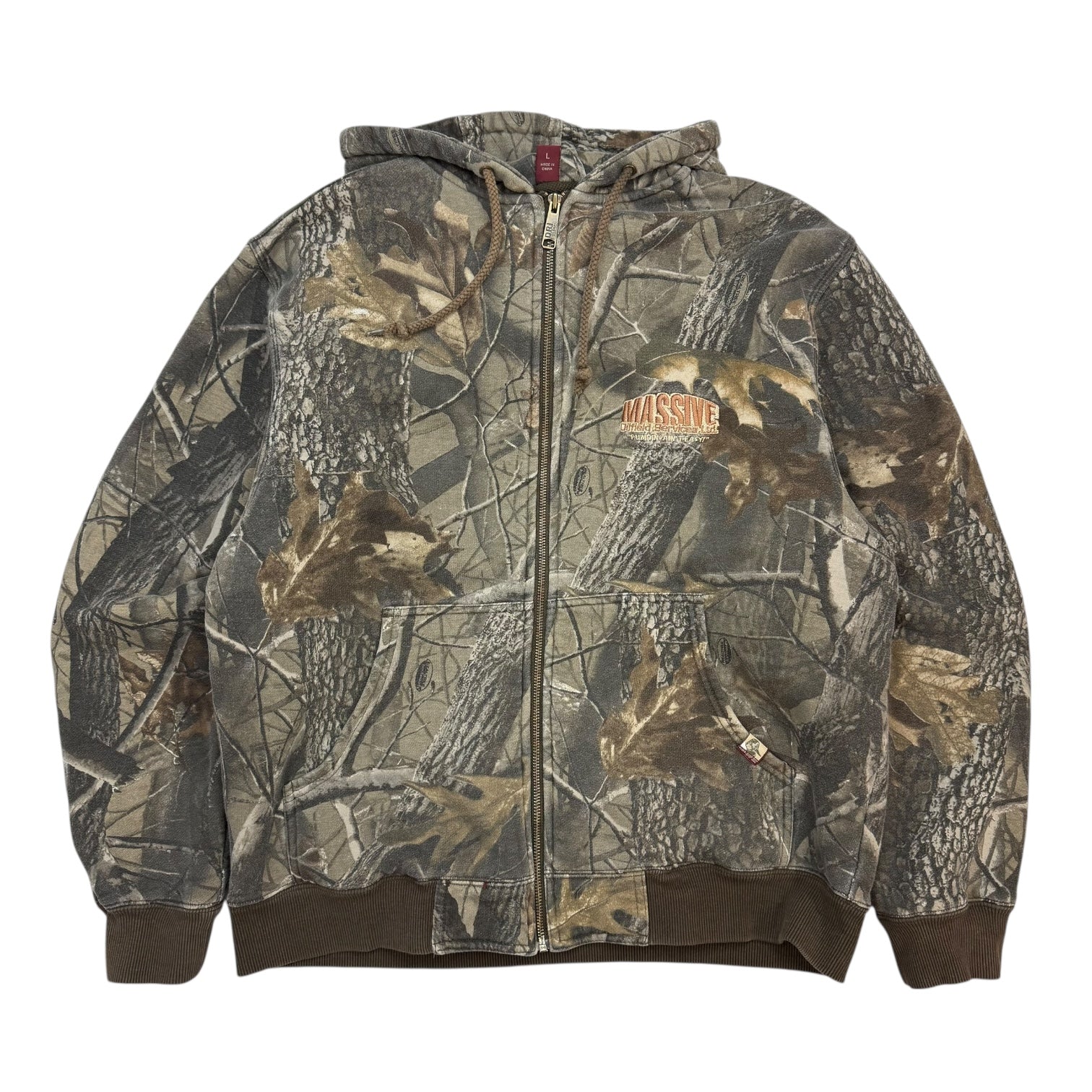 Vintage RealTree Zip Up Sweater Camo