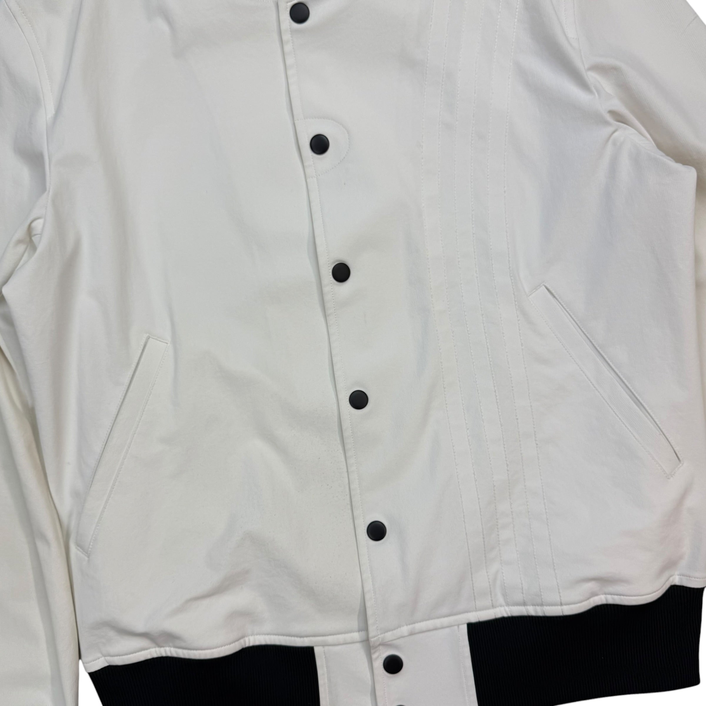 Adidas Y-3 Yohji Yamamoto PU Bomber Jacket White/Black