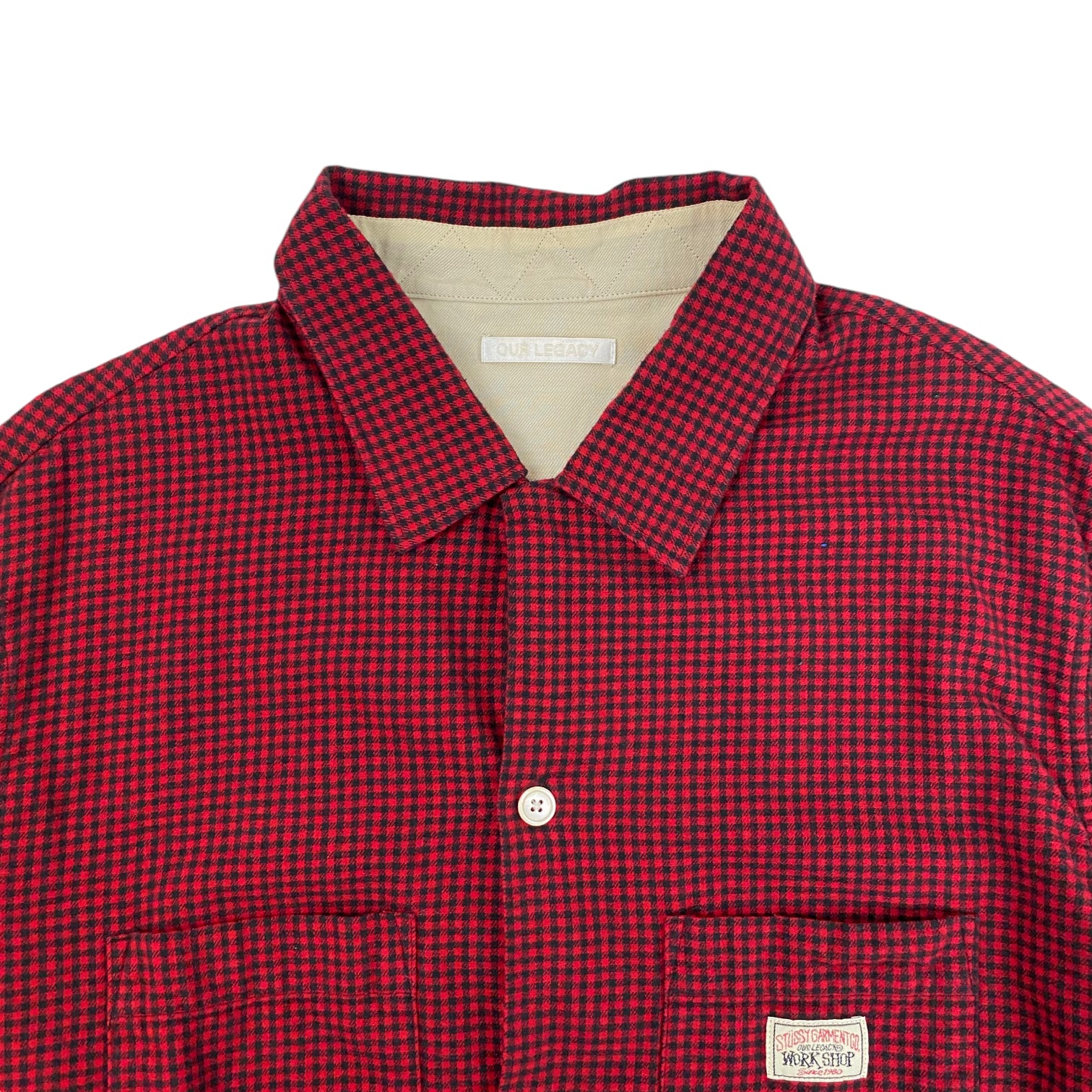 Stüssy x Our Legacy Workshop Heusen Shirt Gingham Flannel