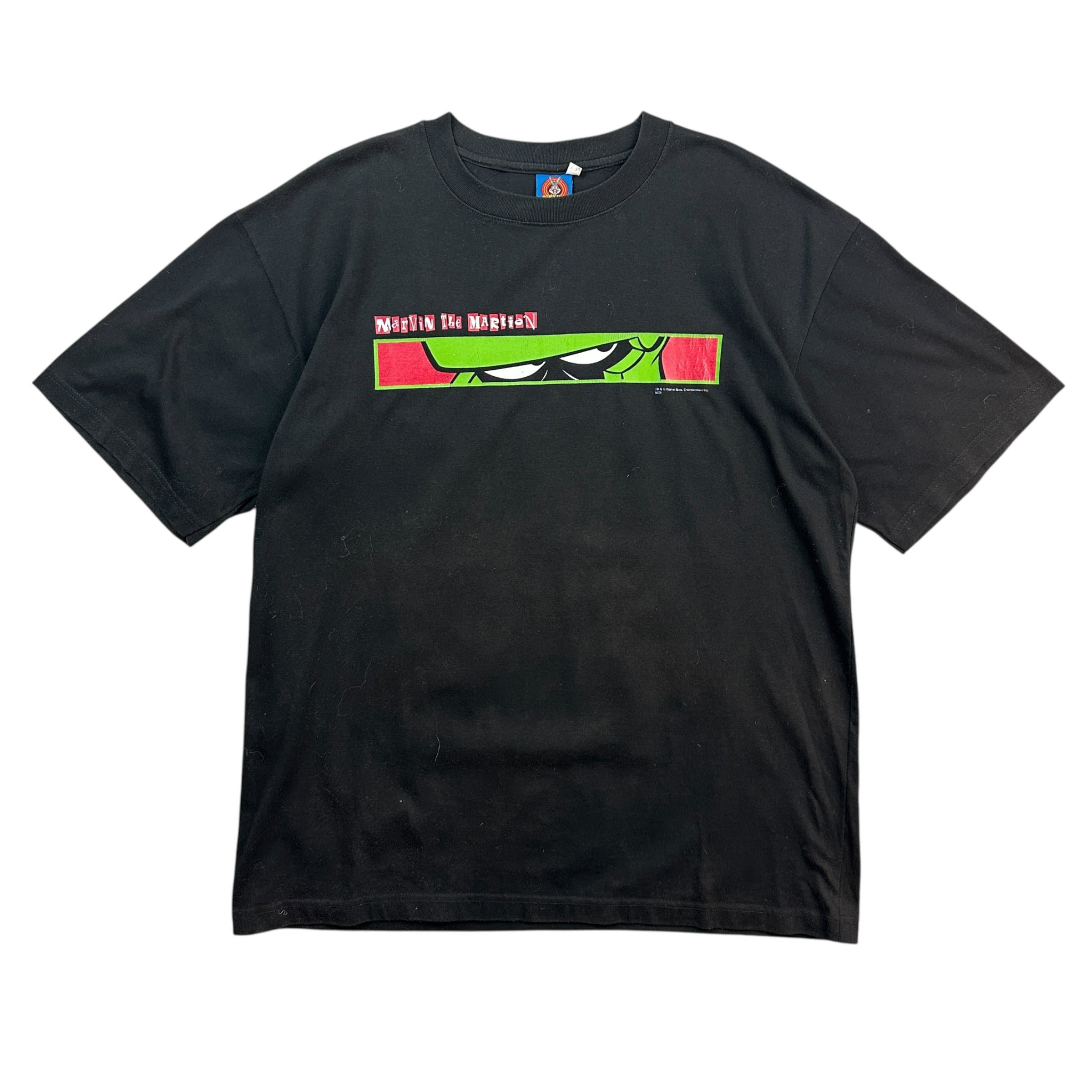 Vintage Marvin the Martian Box Logo Tee Black