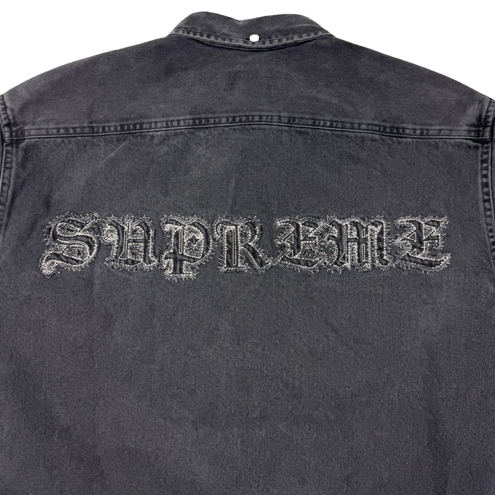 Supreme Appliqué Denim Shirt Black