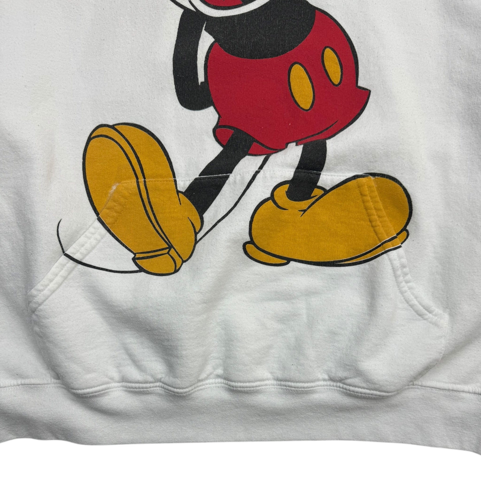 Vintage Mickey Mouse Pocket Print Hoodie