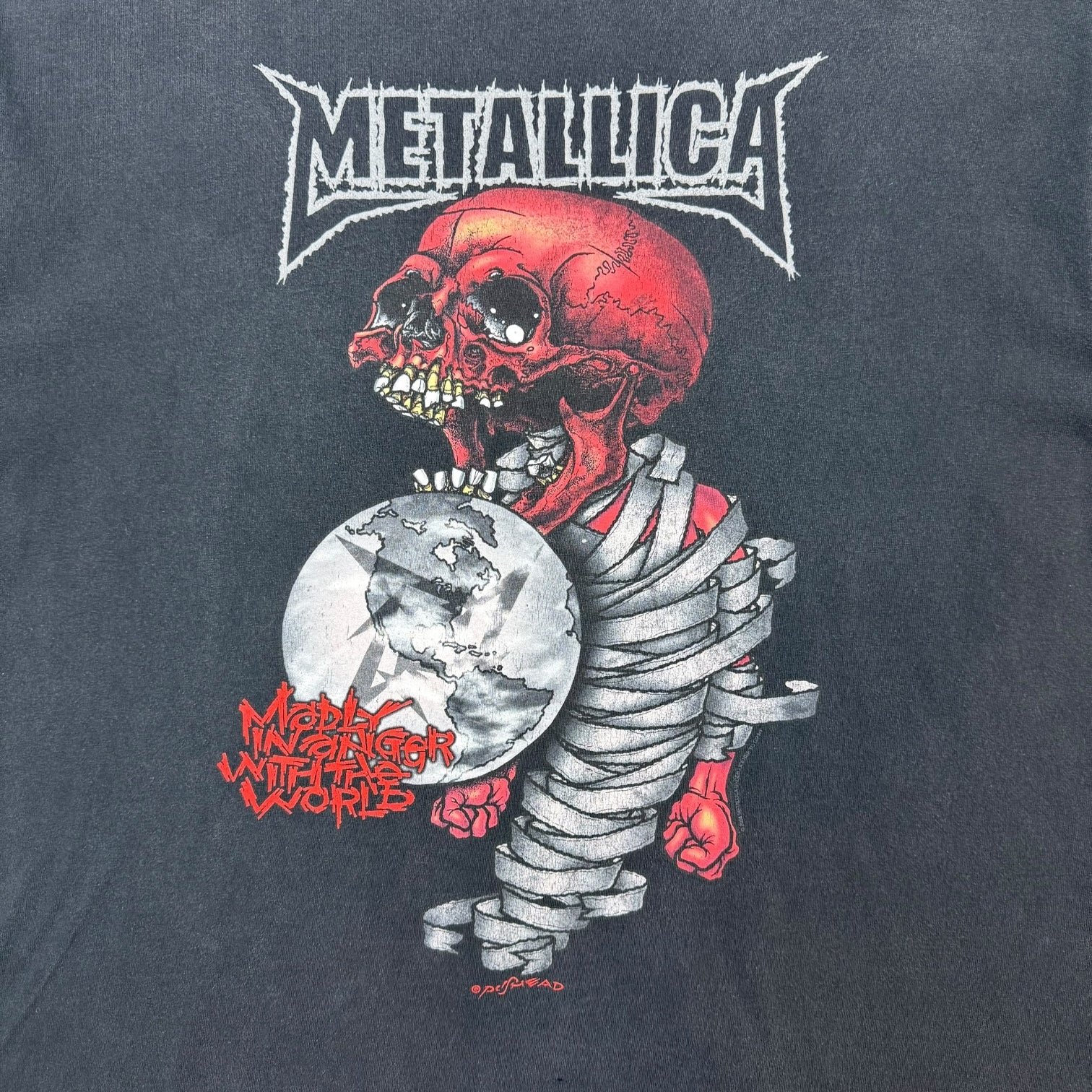 2004 Metallica Tour Pushead Tee Black