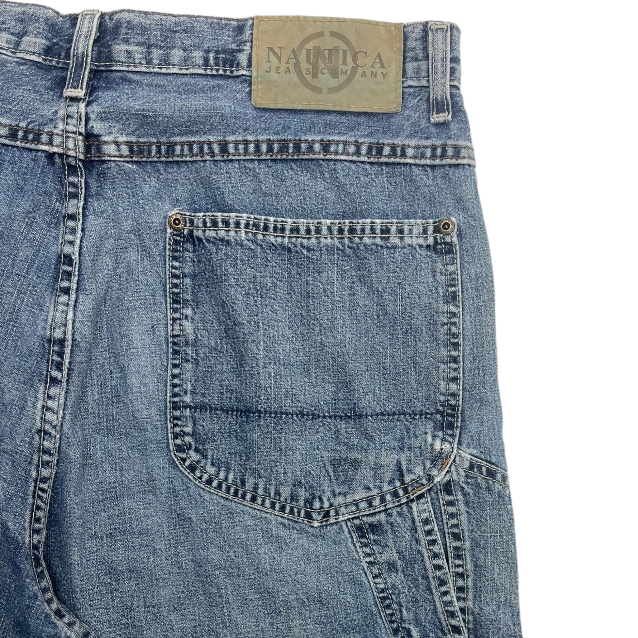 Nautica Jeans Carpenter Jorts Medium Wash