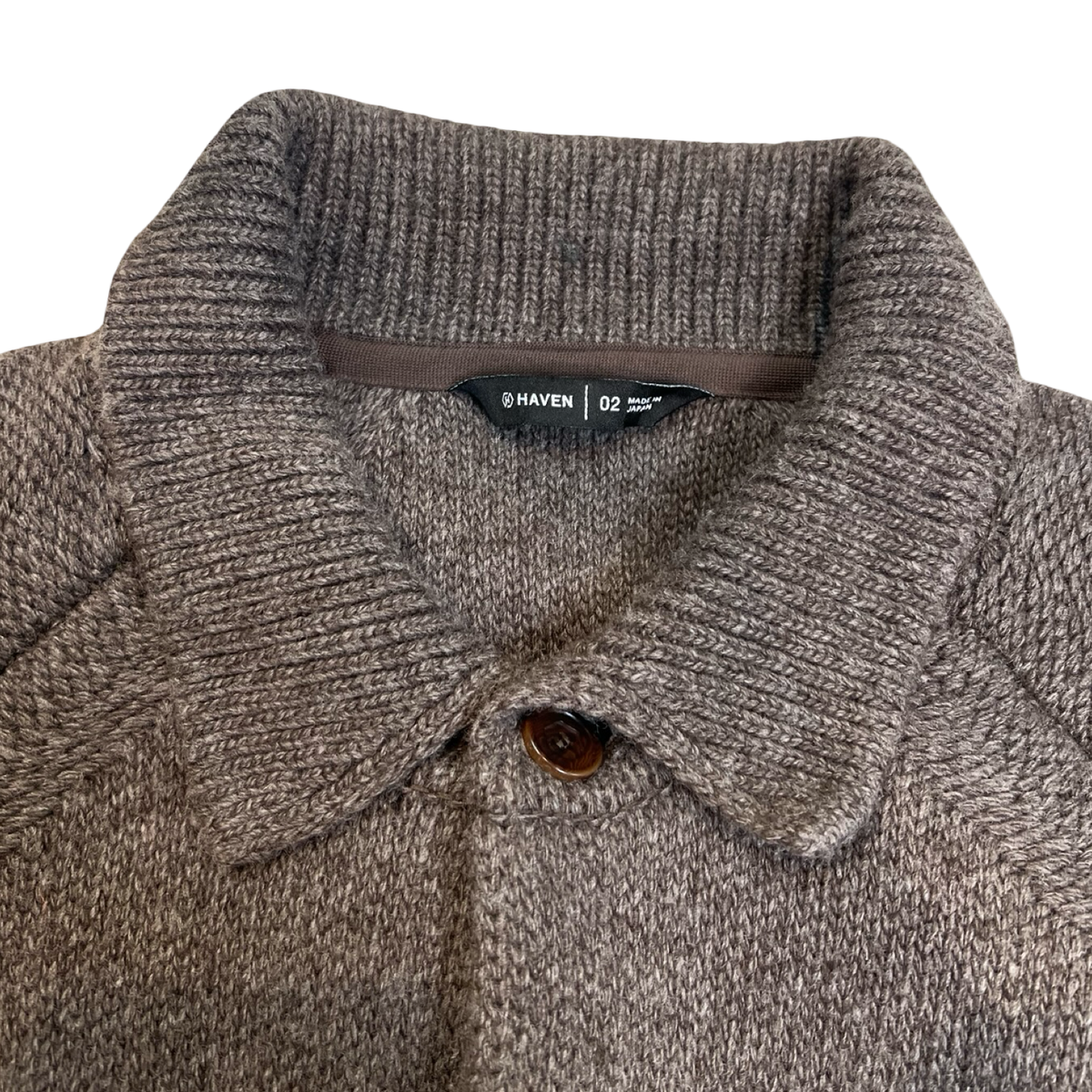 Haven Highland Knit Shirt Cardigan Charcoal