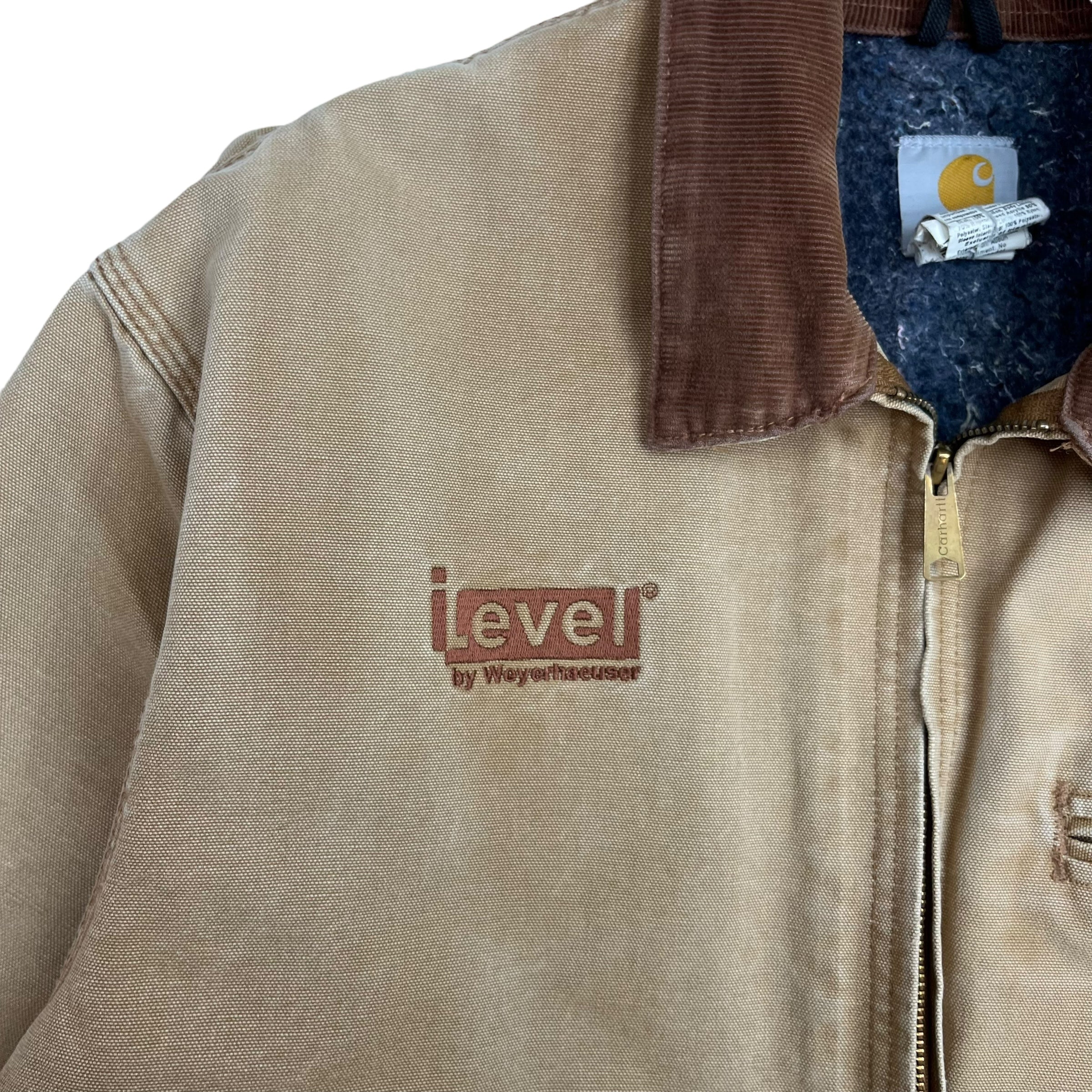 Vintage Carhartt Detroit Blanket Lined Jacket Tan