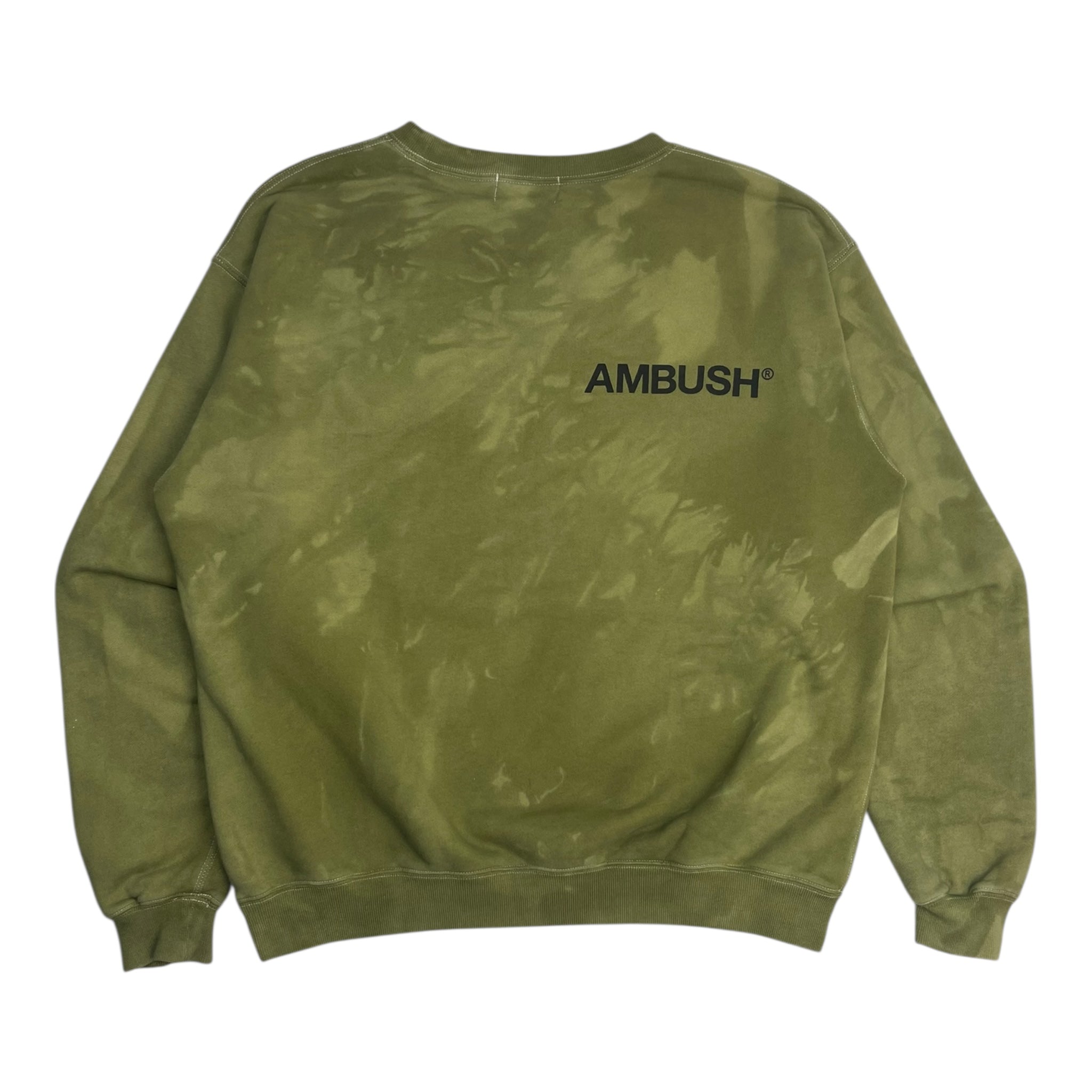 Ambush Green Tie-Dye Crewneck Sweatshirt