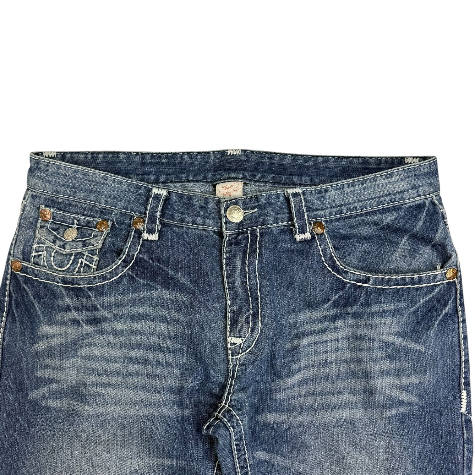 Vintage True Religion Straight Leg Denim Pants Dark Wash