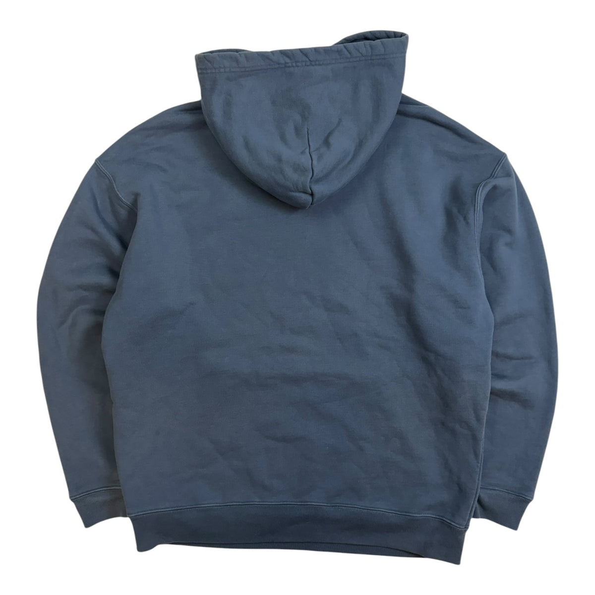 Balenciaga Corporate Logo Hoodie Washed Blue