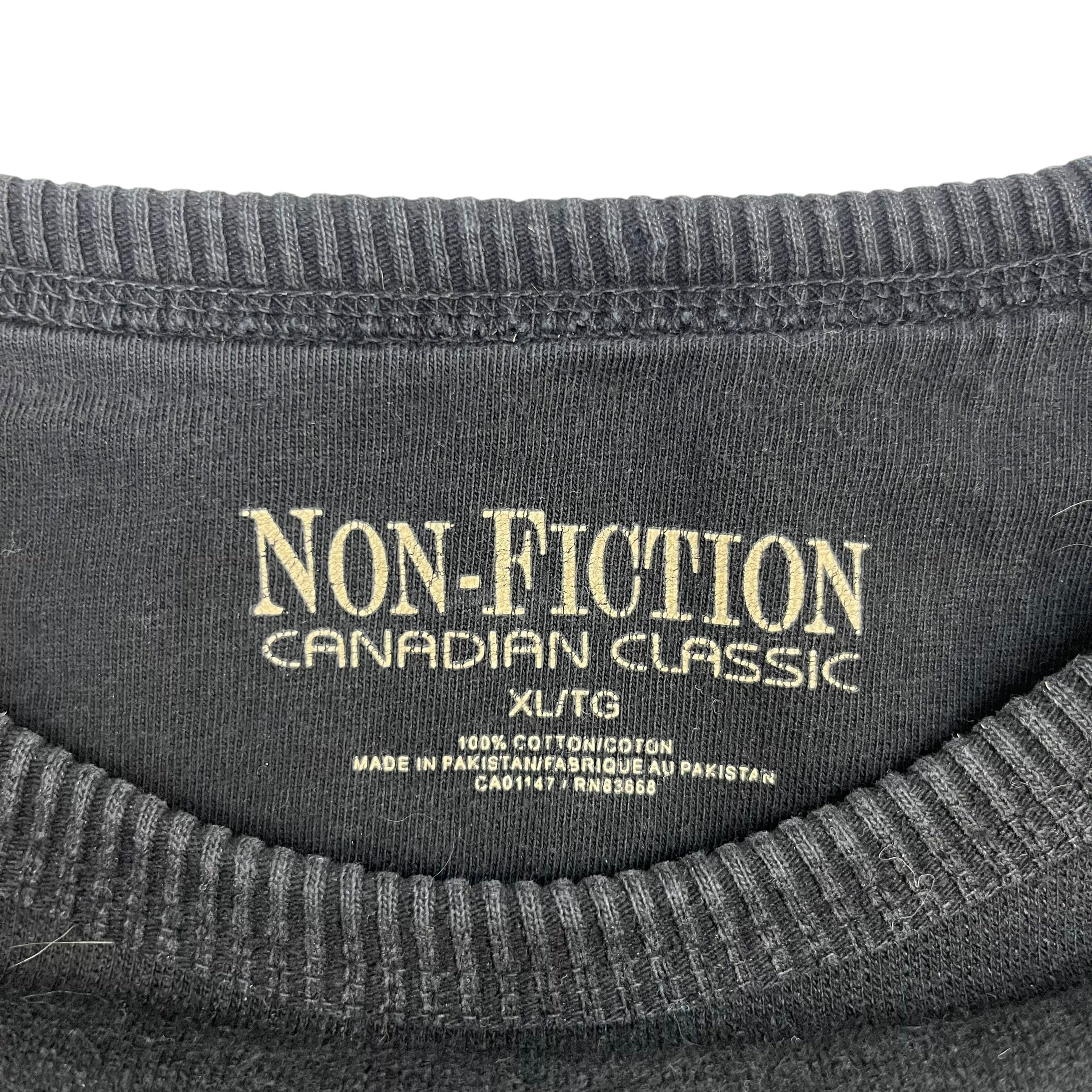 Vintage Non Fiction Blank Crewneck Black