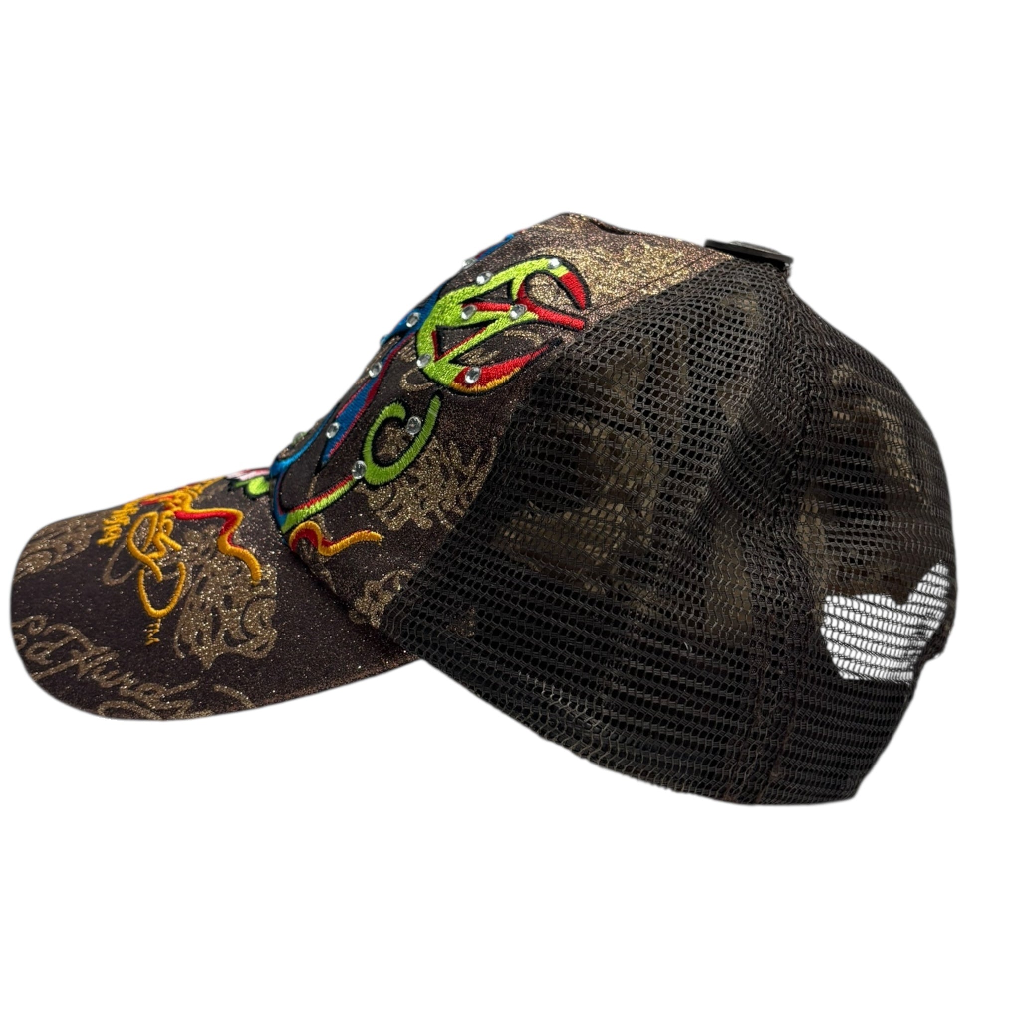 Vintage Y2K Ed Hardy Rhinestone True Love Hat
