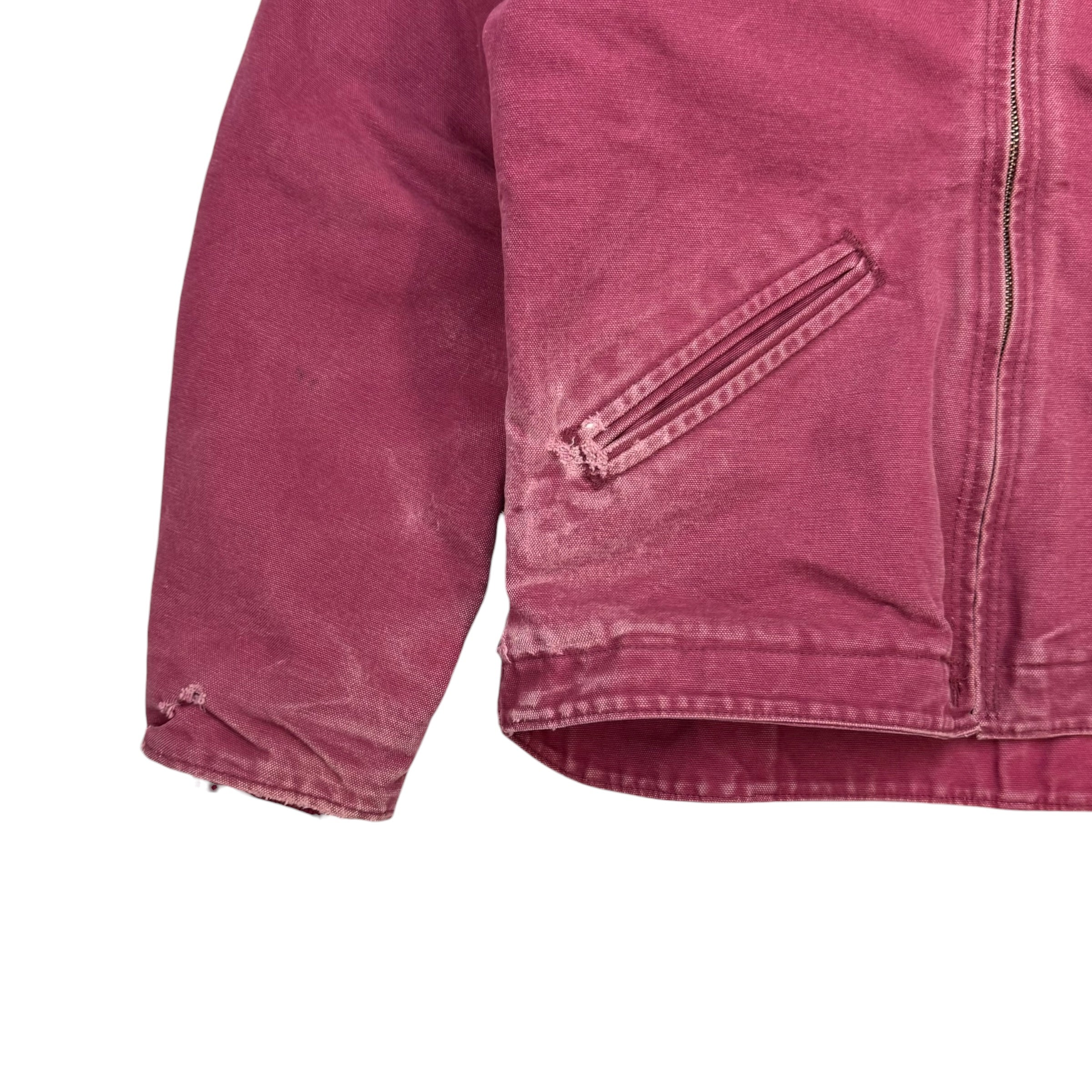 (W) Vintage Carhartt Sierra Sherpa Lined Jacket Berry