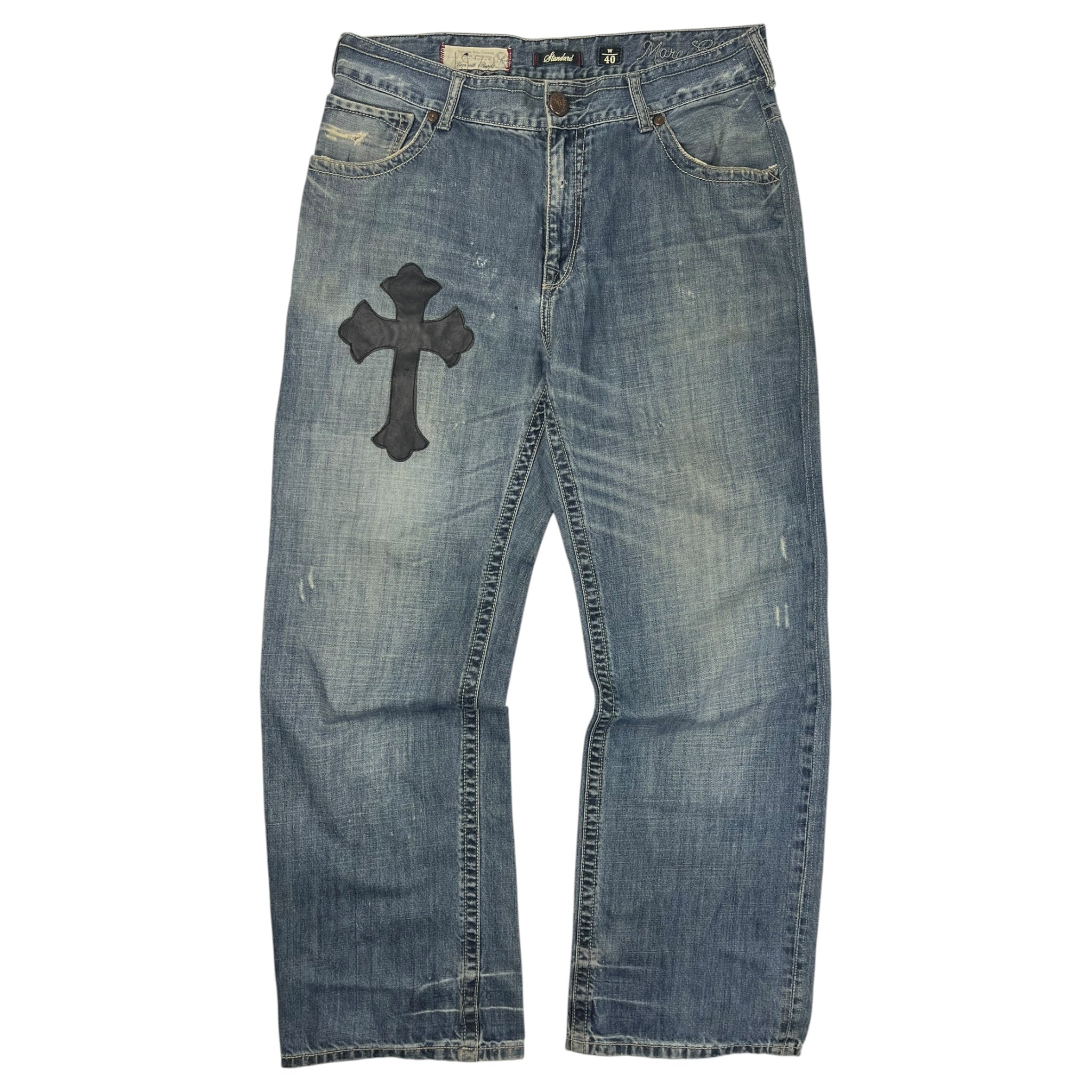 Vintage Y2K Marc Ecko Angels and Crosses Denim