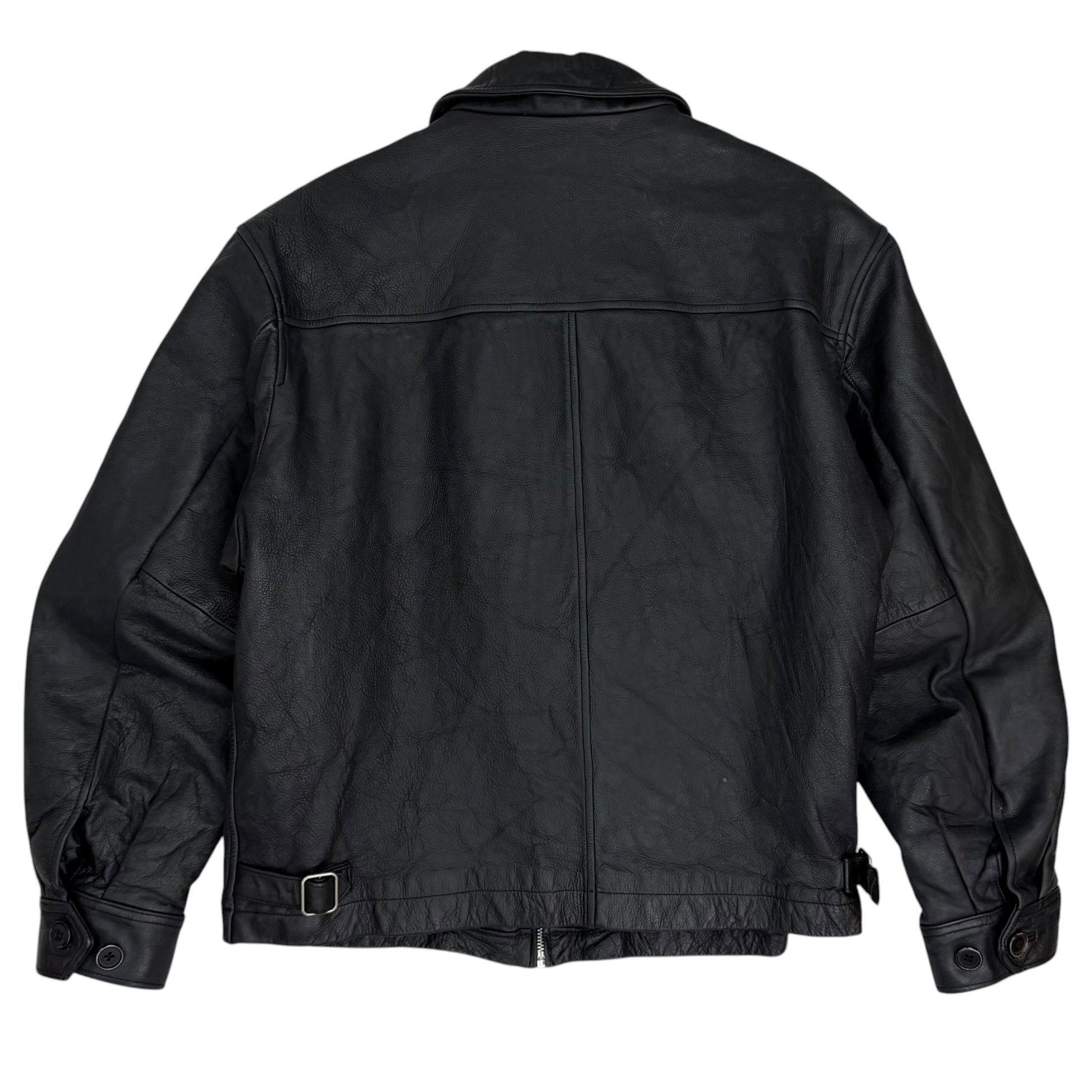Vintage Gap Quilt Lined Leather Jacket