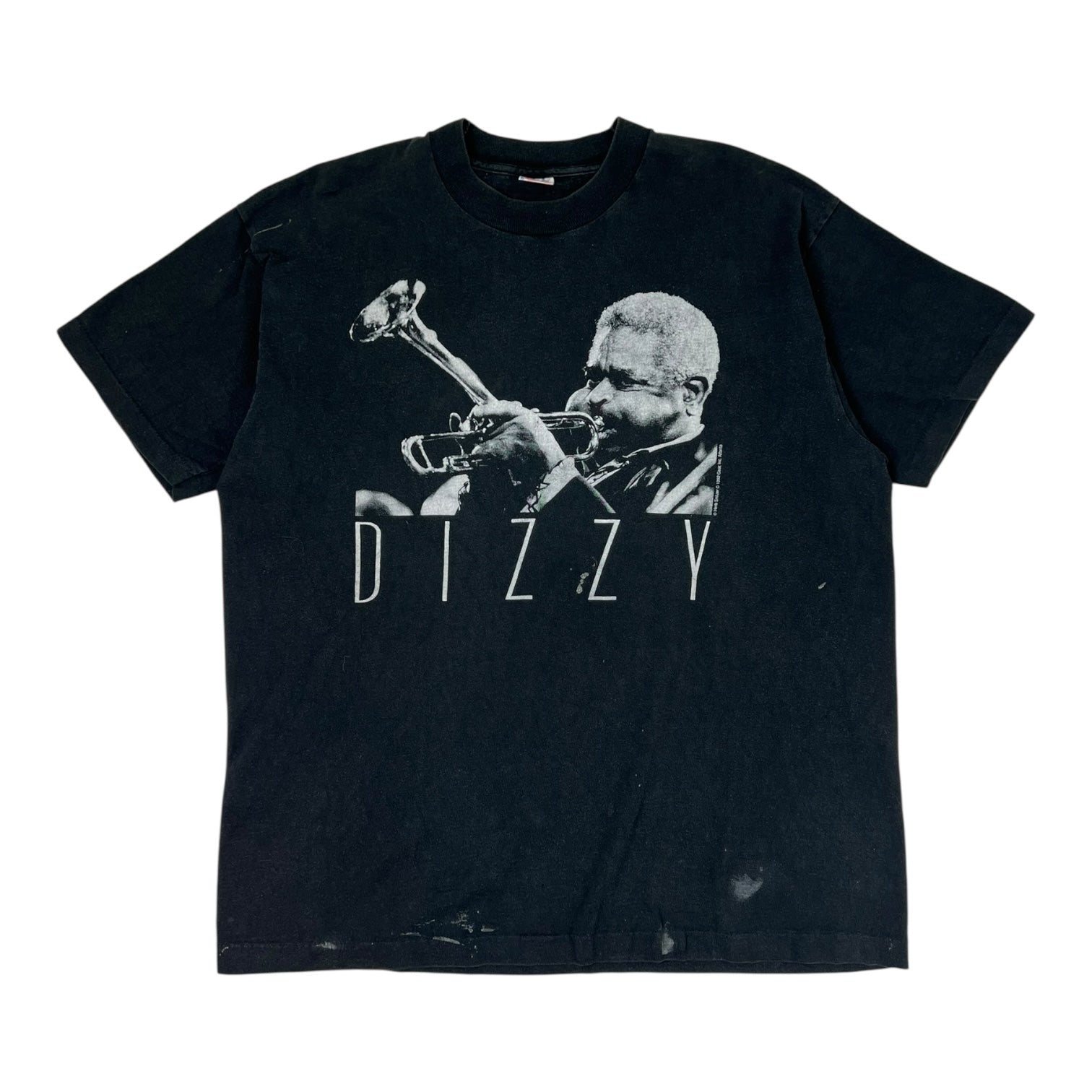 Vintage ‘Dizzy’ Jason Gillespie Jazz T-Shirt Black