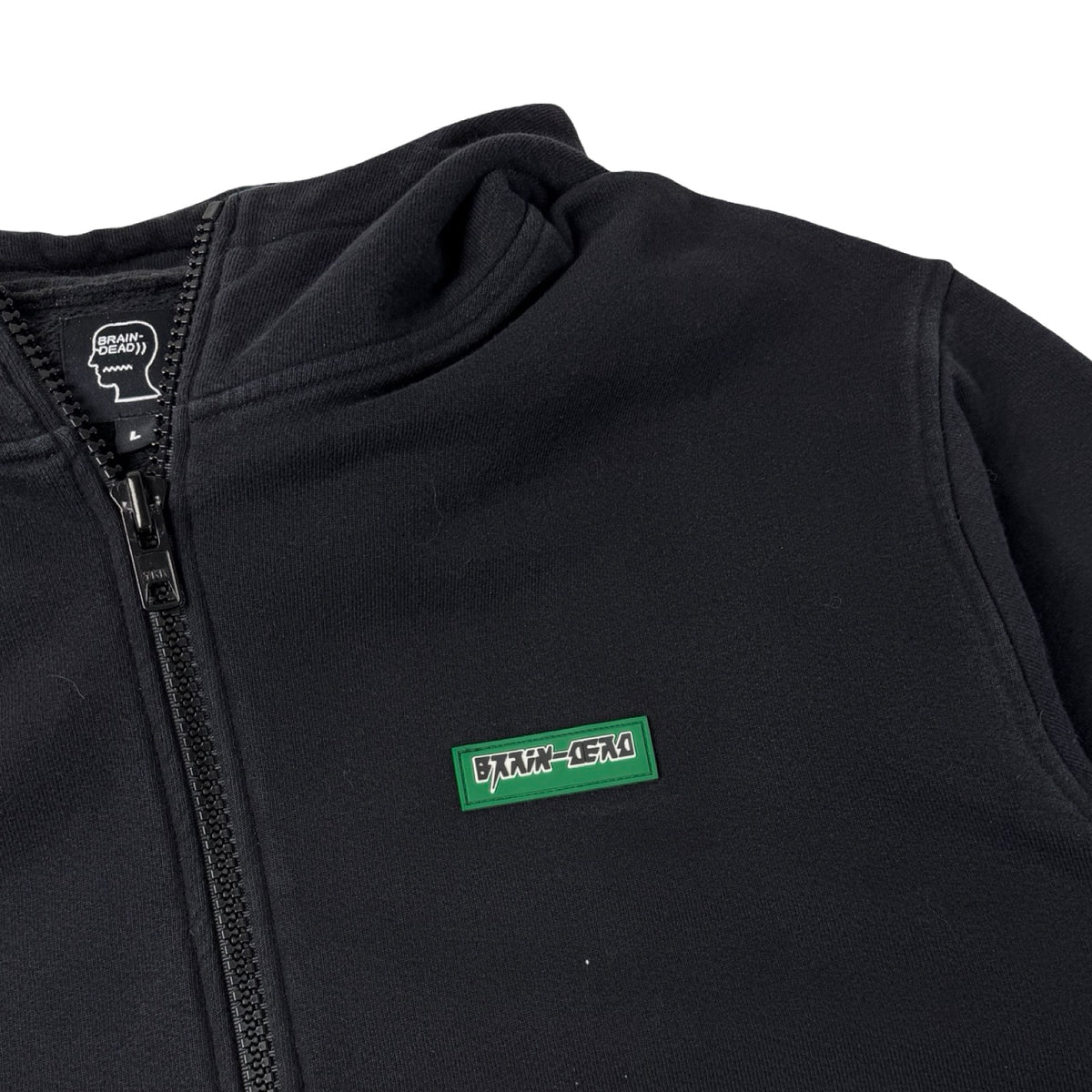 Braindead Half-Zip Pullover Hoodie Black