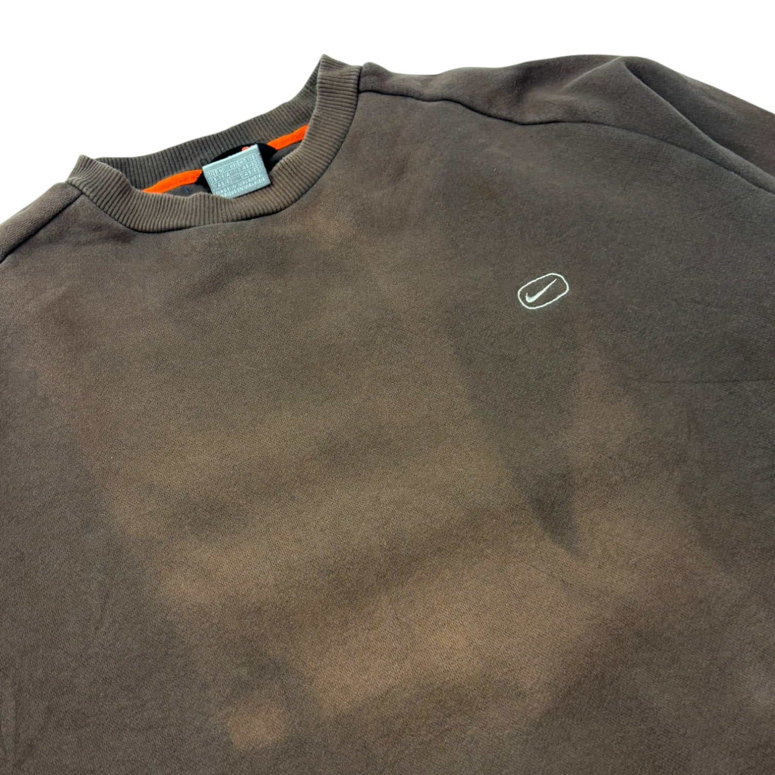 Vintage Y2K Nike Pocket Swoosh Crewneck Faded Brown